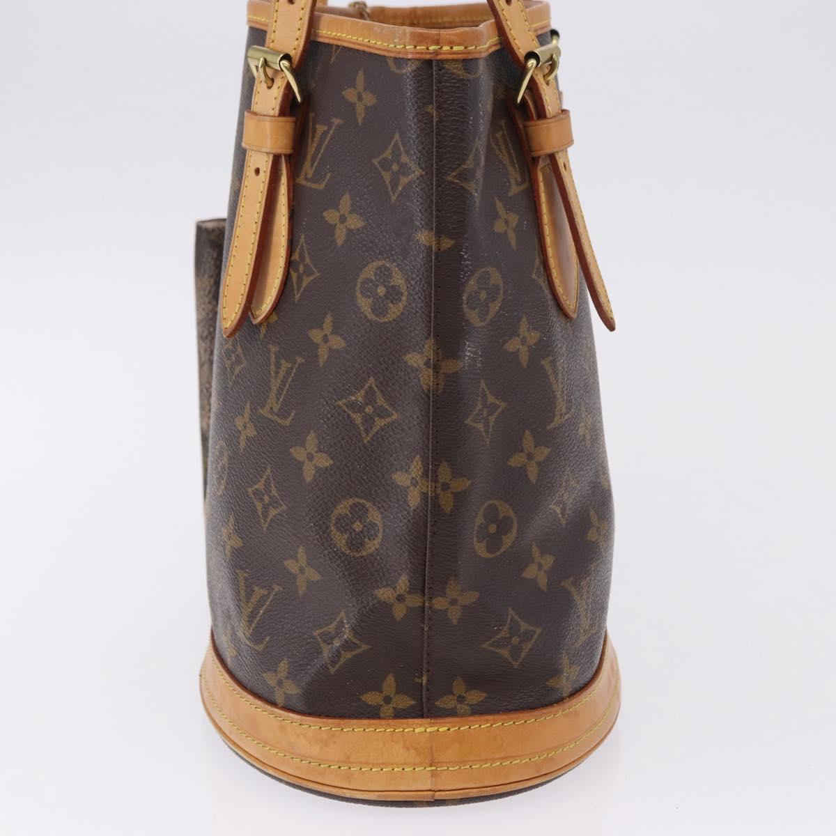 LOUIS VUITTON Monogram Bucket PM Shoulder Bag M42238 LV Auth ka5369