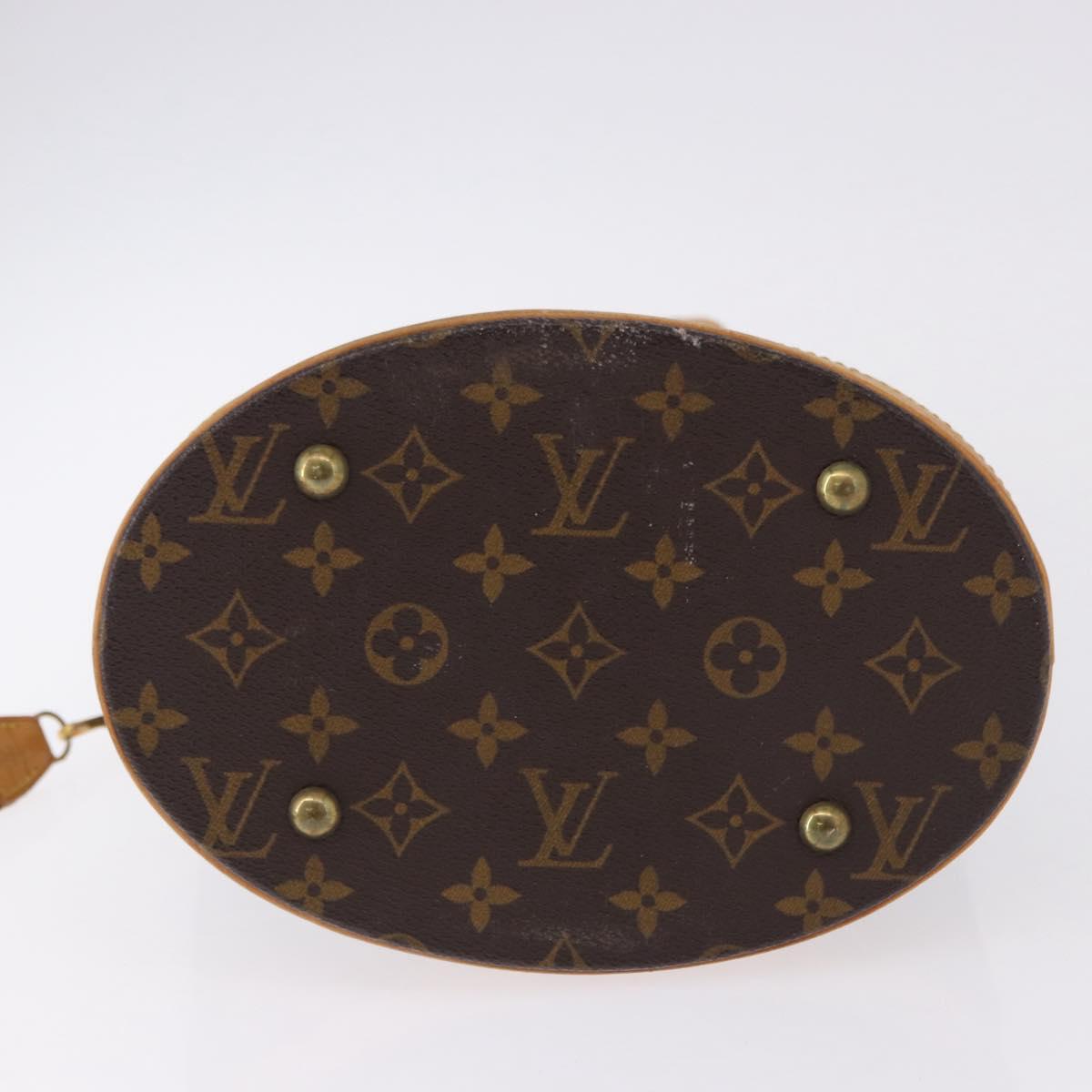 LOUIS VUITTON Monogram Bucket PM Shoulder Bag M42238 LV Auth ka5369
