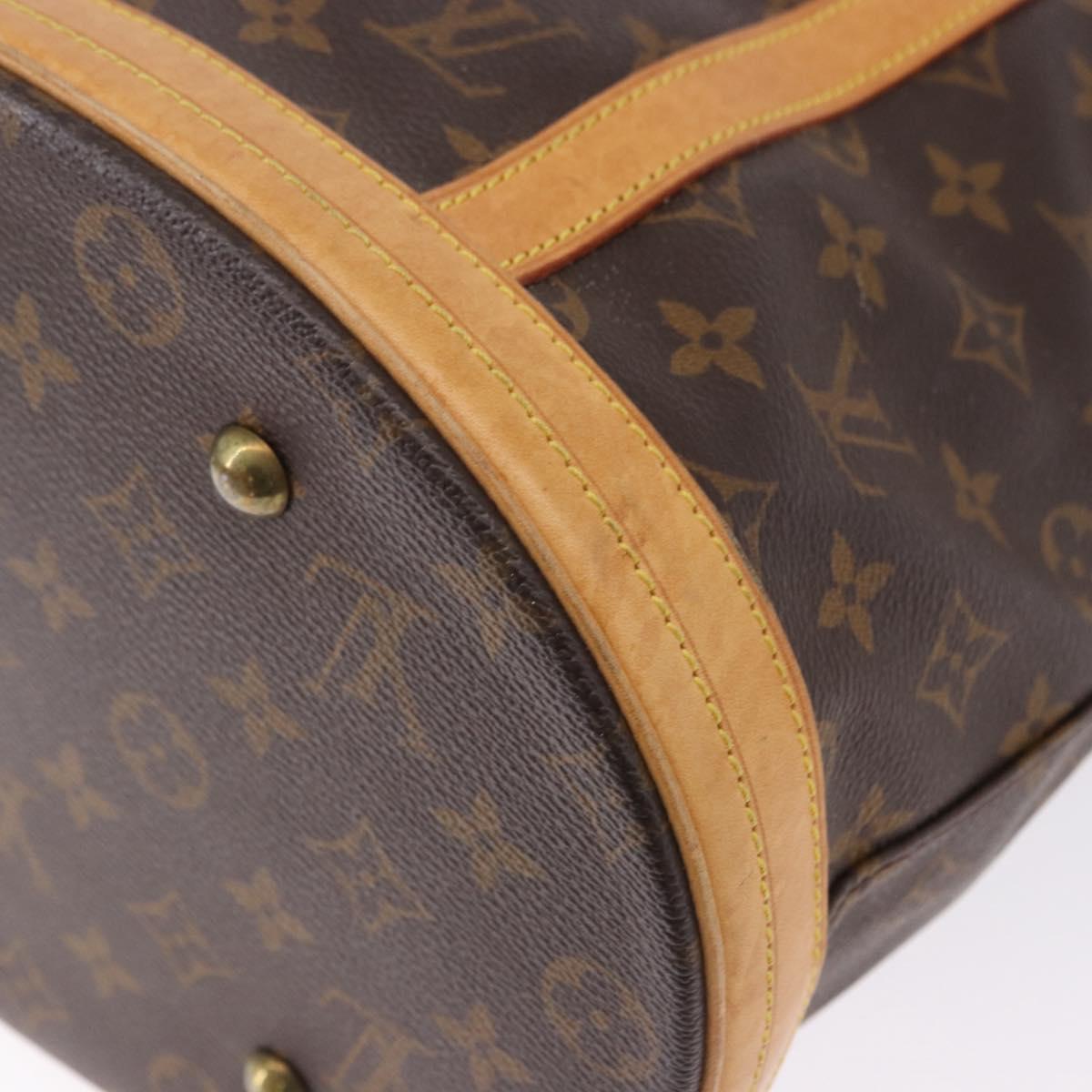 LOUIS VUITTON Monogram Bucket GM Shoulder Bag M42236 LV Auth ka5376