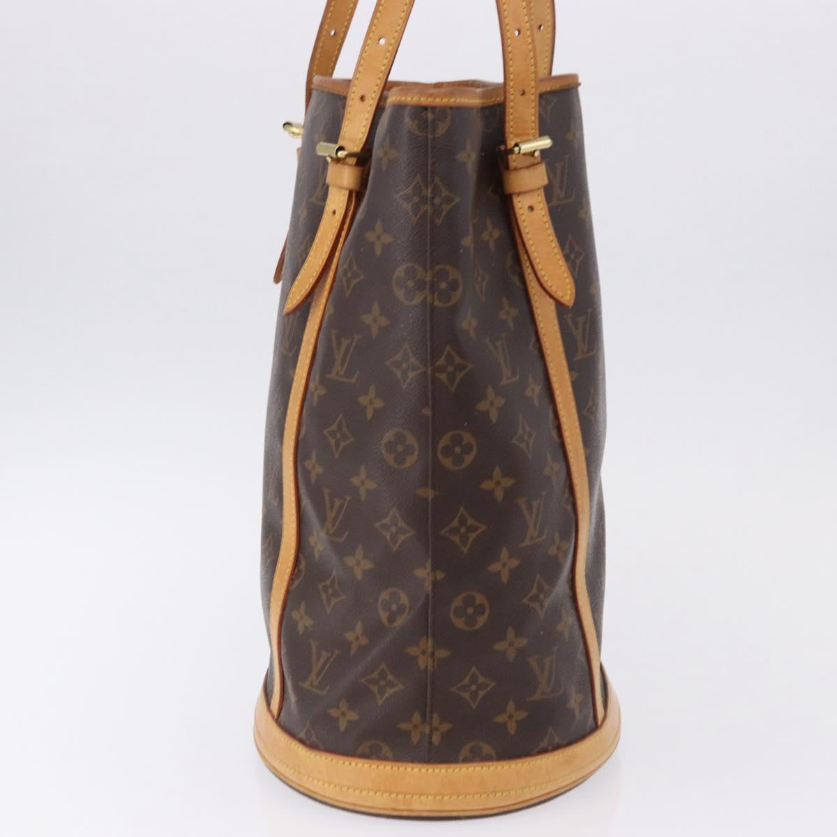 LOUIS VUITTON Monogram Bucket GM Shoulder Bag M42236 LV Auth ka5376