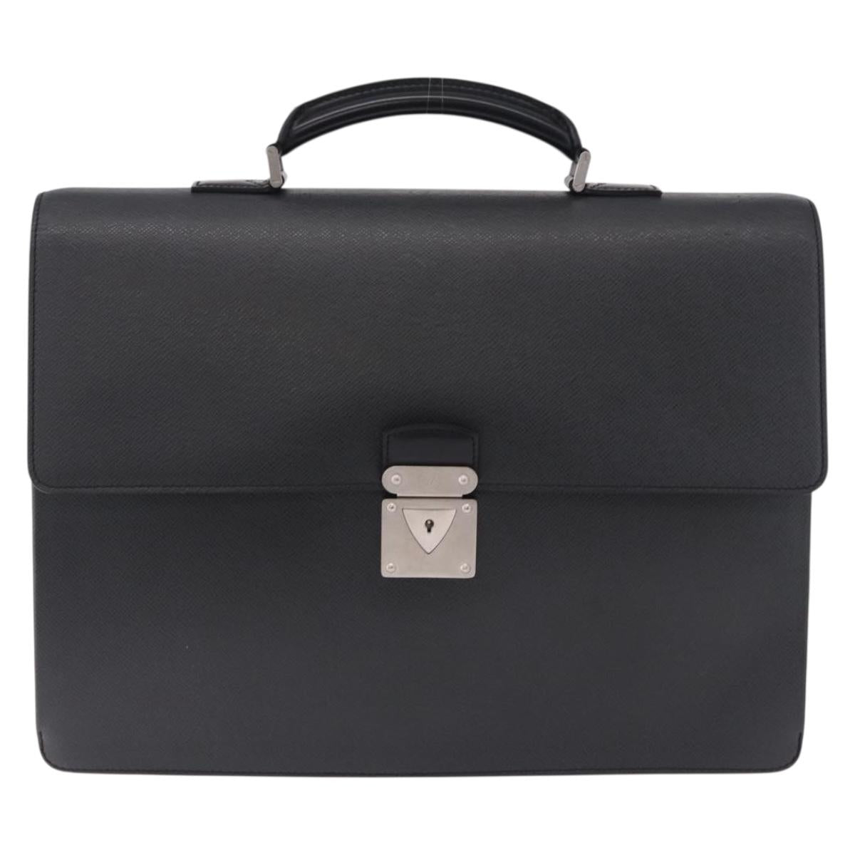 LOUIS VUITTON Taiga Robusto 1 Business Bag Ardoise M31052 LV Auth ka5381V