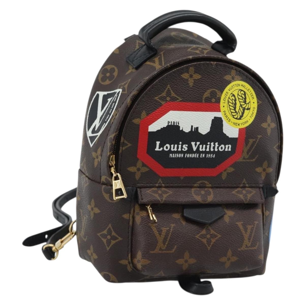 LOUIS VUITTON Monogram World Tour Palm Springs MINI Backpack M42971 Auth ka5392M
