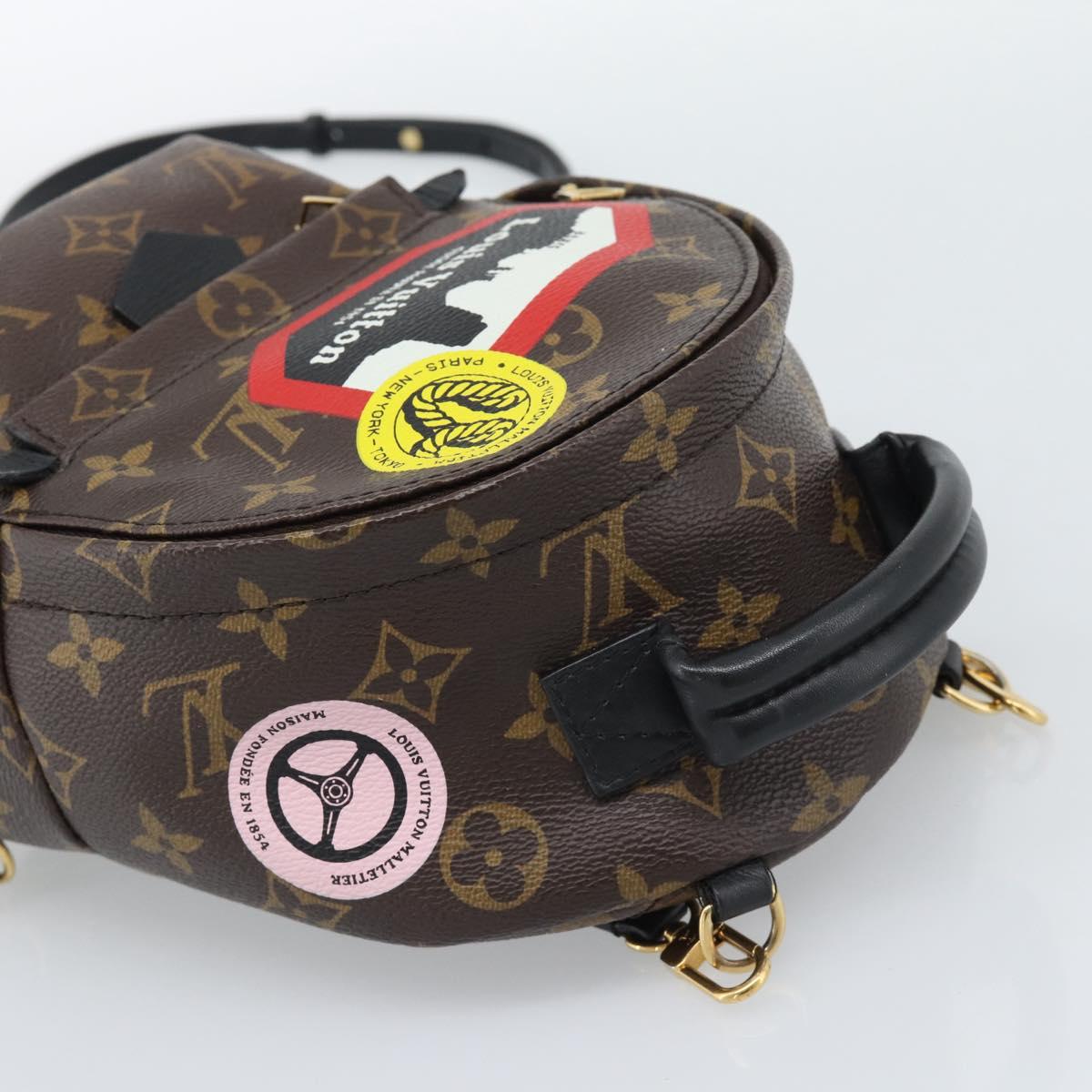 LOUIS VUITTON Monogram World Tour Palm Springs MINI Backpack M42971 Auth ka5392M