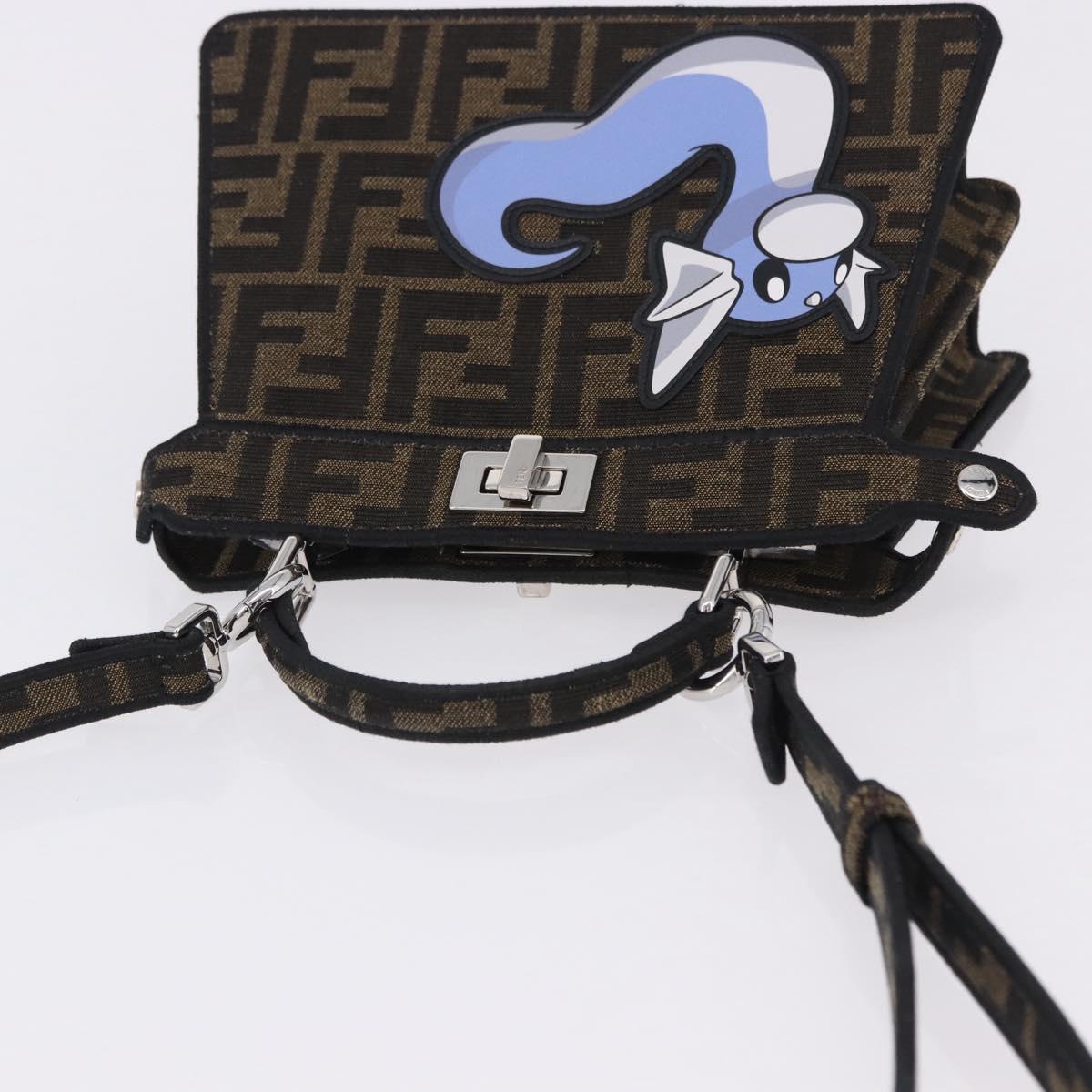 FENDI x FRGMT x POKÉMON Zucca Canvas Peek A Boo Dratini 8BN885 Auth ka5395SM