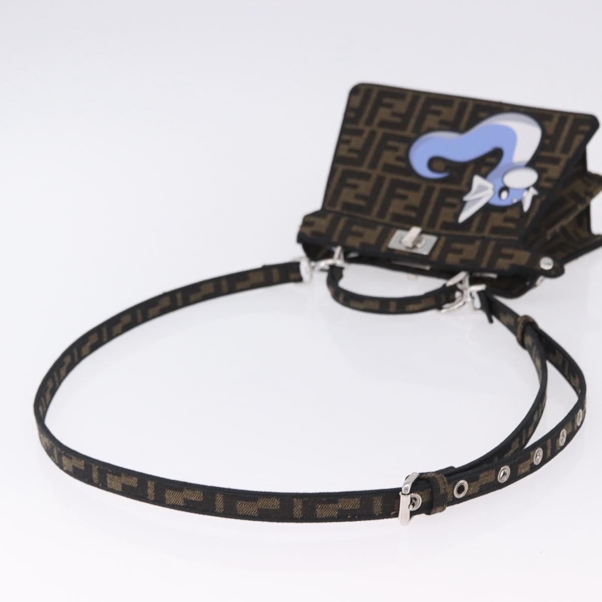 FENDI x FRGMT x POKÉMON Zucca Canvas Peek A Boo Dratini 8BN885 Auth ka5395SM