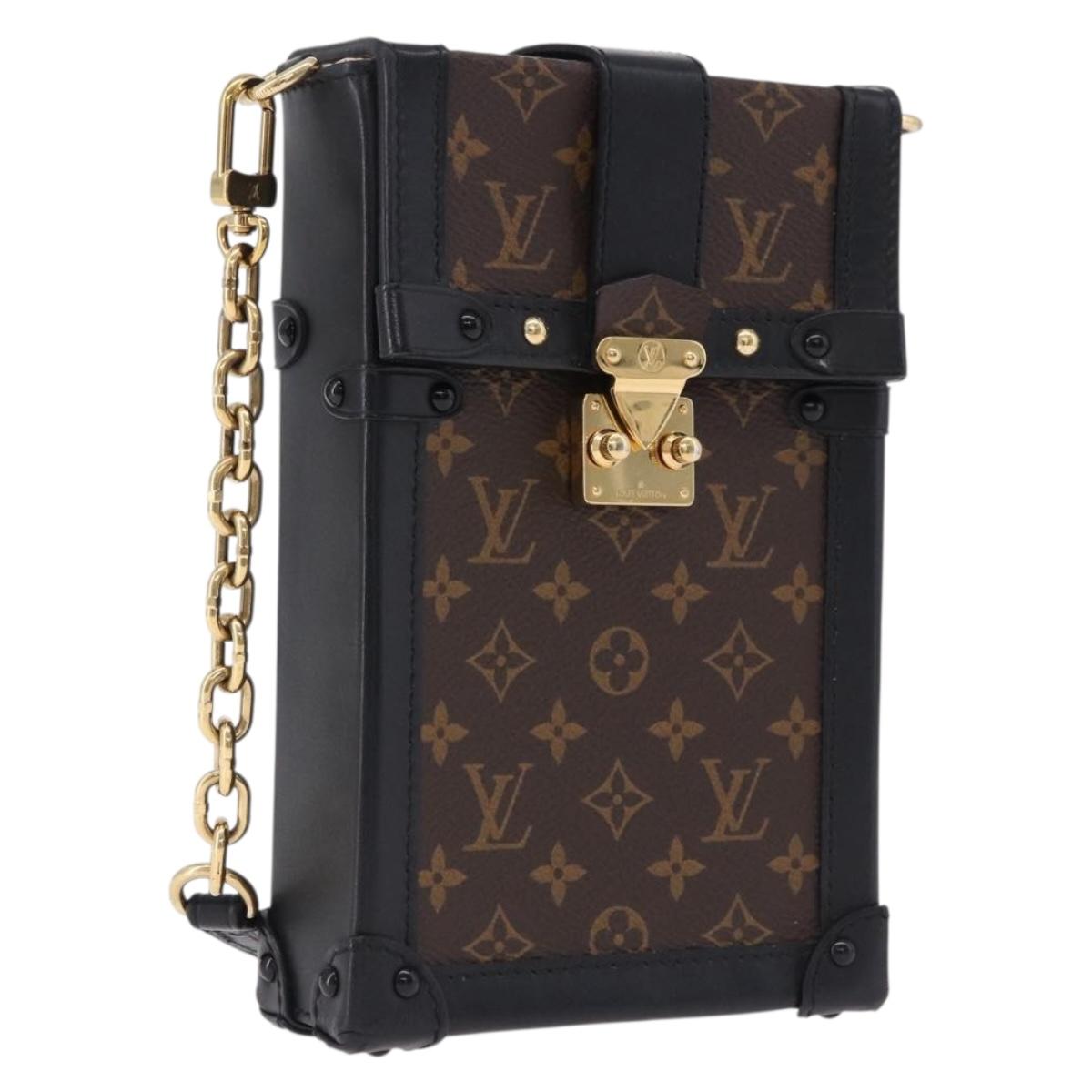LOUIS VUITTON Monogram Pochette Trunk Vertical Shoulder Bag M63913 Auth ka5398M