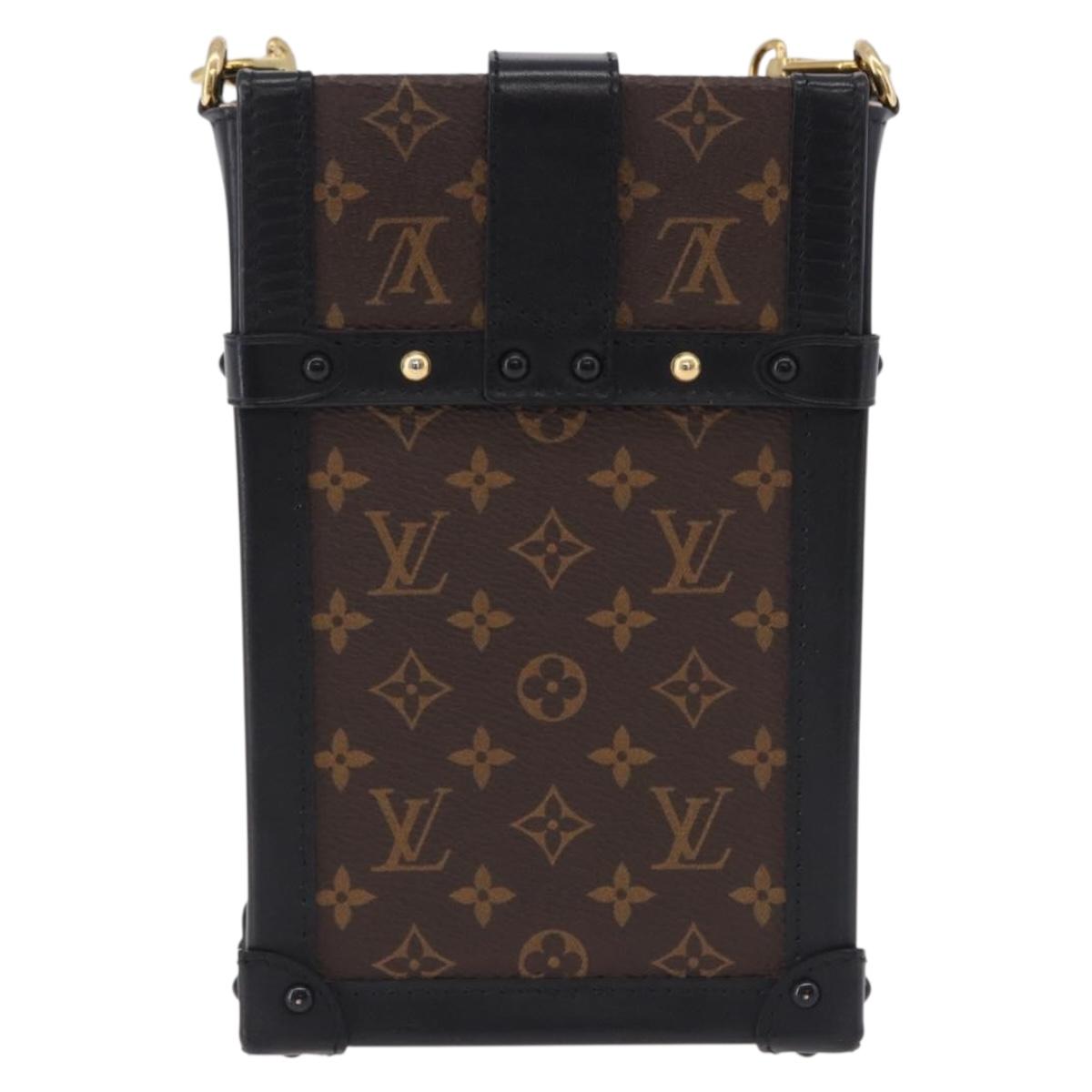 LOUIS VUITTON Monogram Pochette Trunk Vertical Shoulder Bag M63913 Auth ka5398M