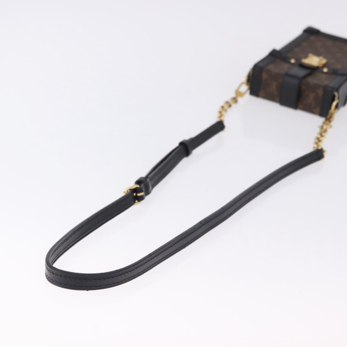 LOUIS VUITTON Monogram Pochette Trunk Vertical Shoulder Bag M63913 Auth ka5398M