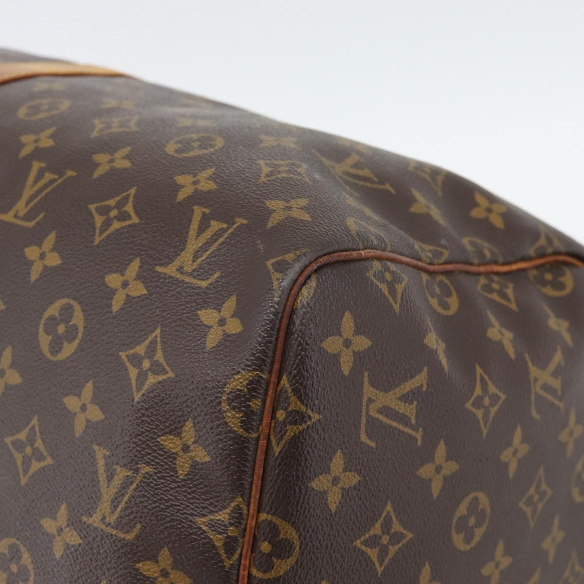LOUIS VUITTON Monogram Keepall 55 Boston Bag M41424 LV Auth ka5404