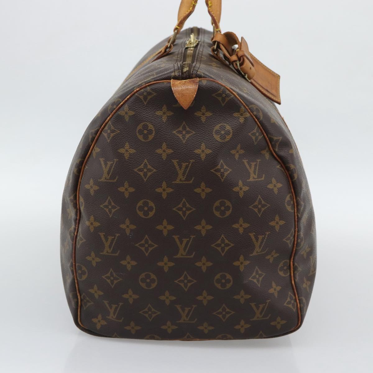 LOUIS VUITTON Monogram Keepall 55 Boston Bag M41424 LV Auth ka5404
