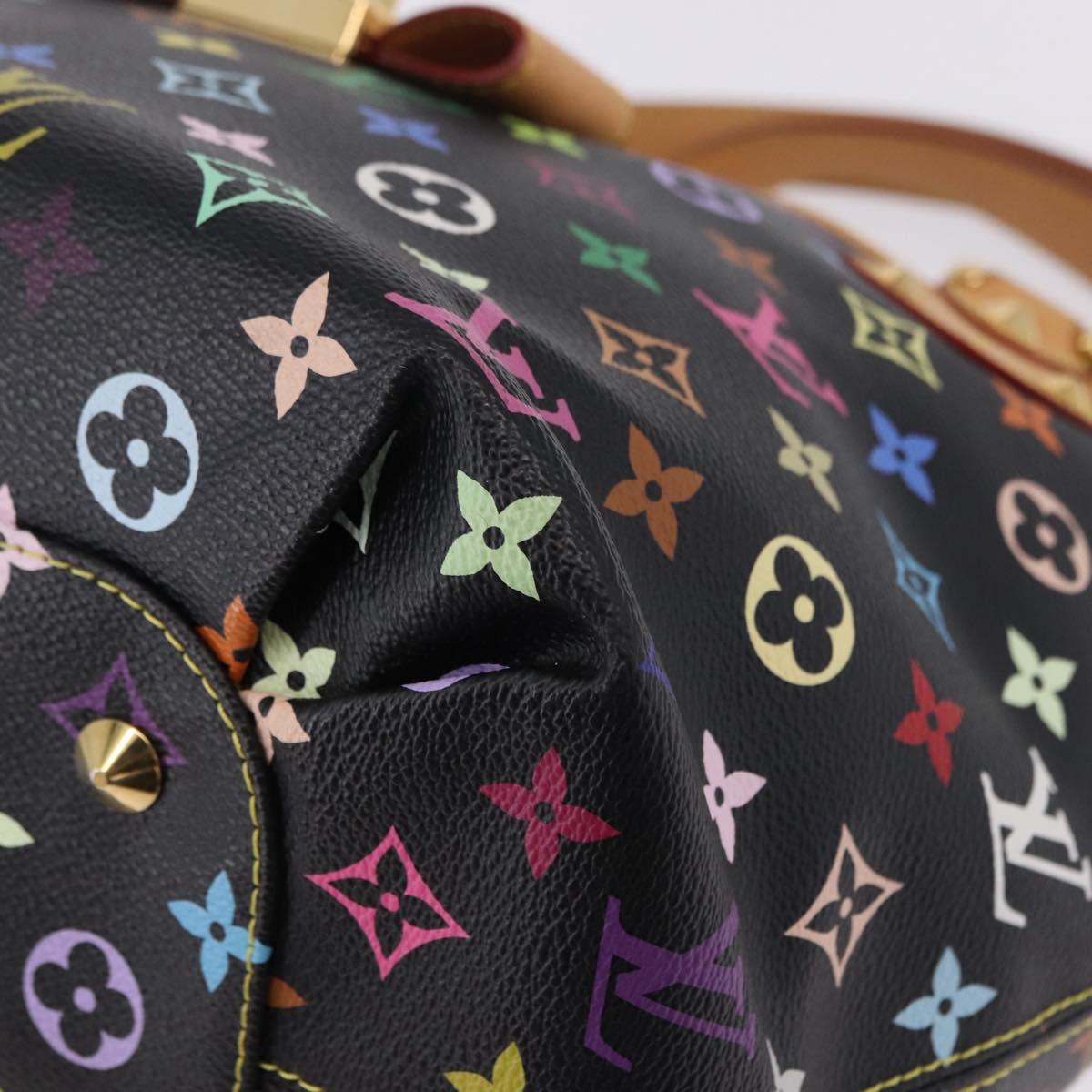 LOUIS VUITTON Monogram Multicolor Annie GM Tote Bag Black M40304 LV Auth ka5405V