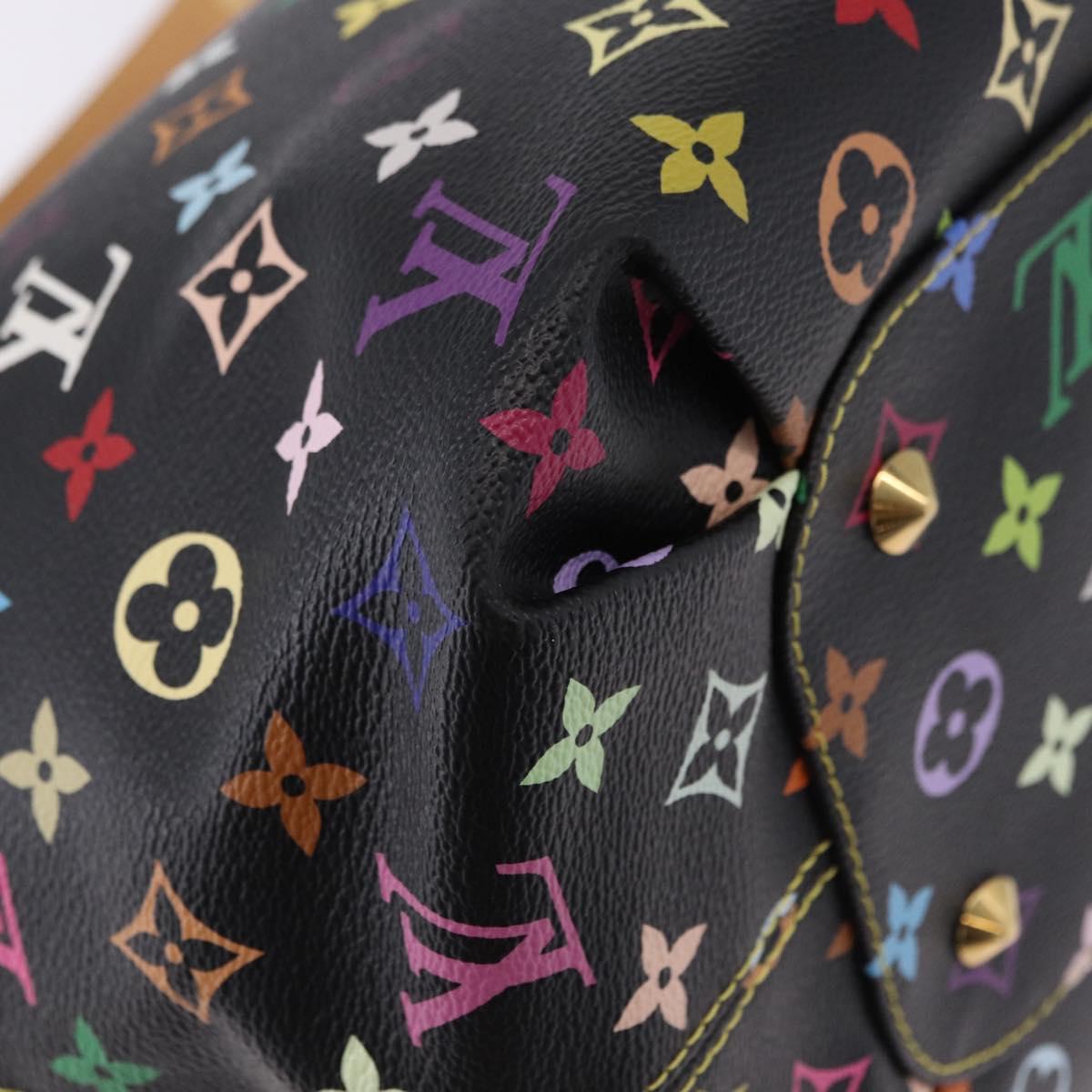 LOUIS VUITTON Monogram Multicolor Annie GM Tote Bag Black M40304 LV Auth ka5405V