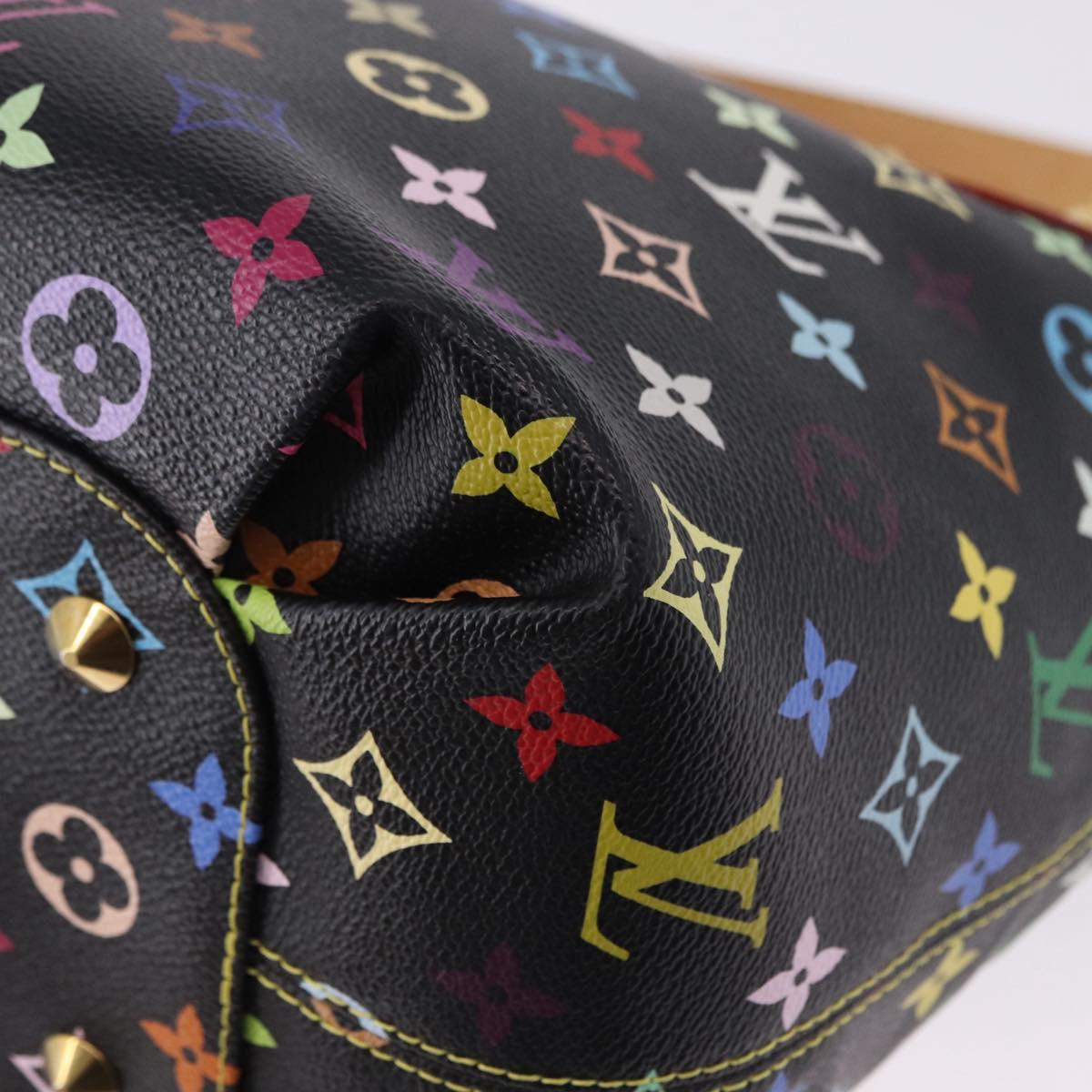 LOUIS VUITTON Monogram Multicolor Annie GM Tote Bag Black M40304 LV Auth ka5405V