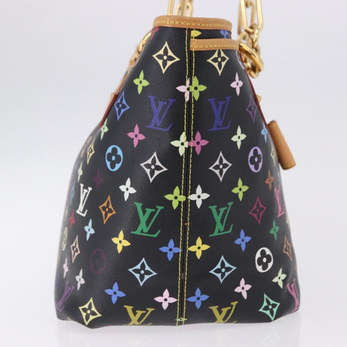 LOUIS VUITTON Monogram Multicolor Annie GM Tote Bag Black M40304 LV Auth ka5405V