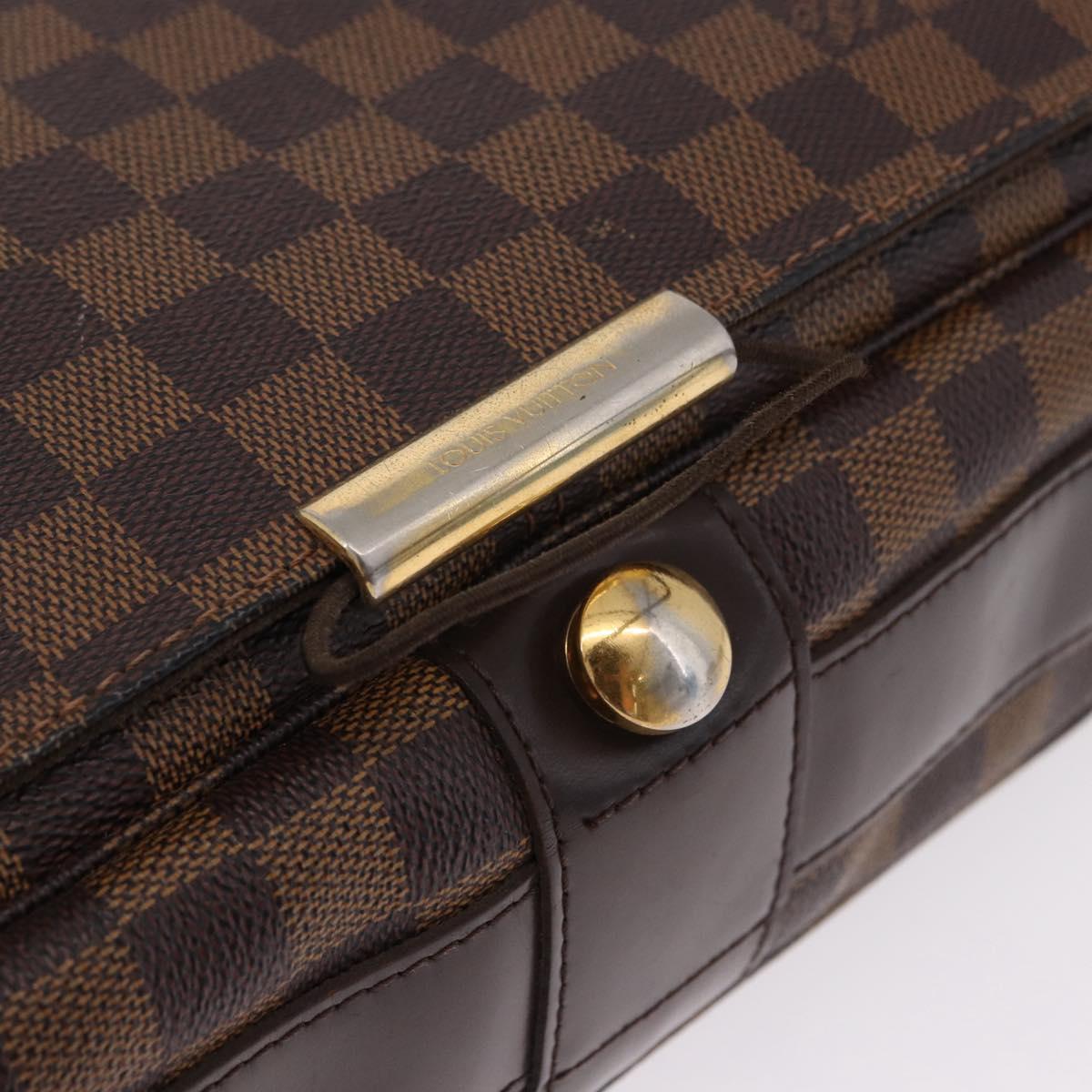 LOUIS VUITTON Damier Ebene Bastille Shoulder Bag N45258 LV Auth ka5408