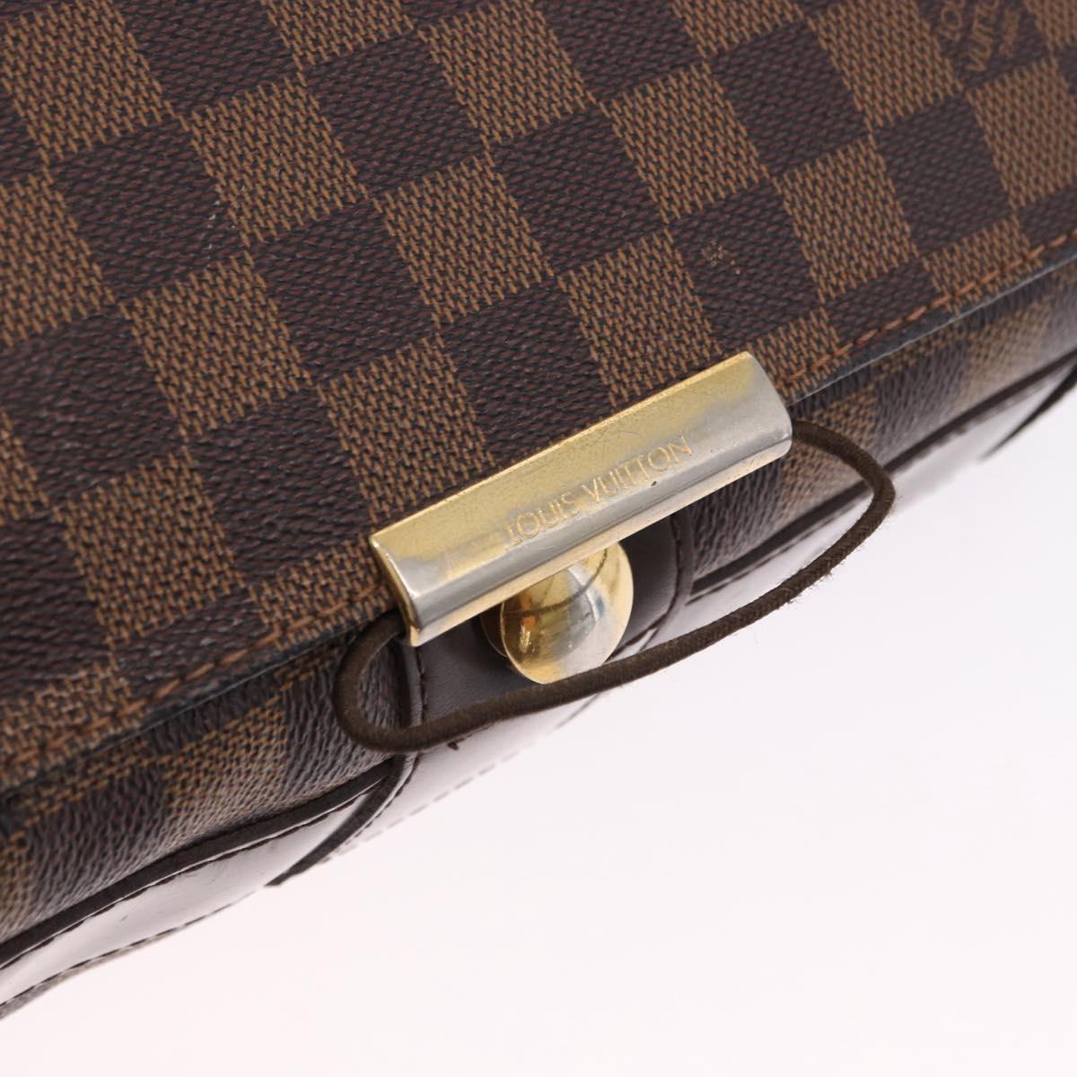 LOUIS VUITTON Damier Ebene Bastille Shoulder Bag N45258 LV Auth ka5408