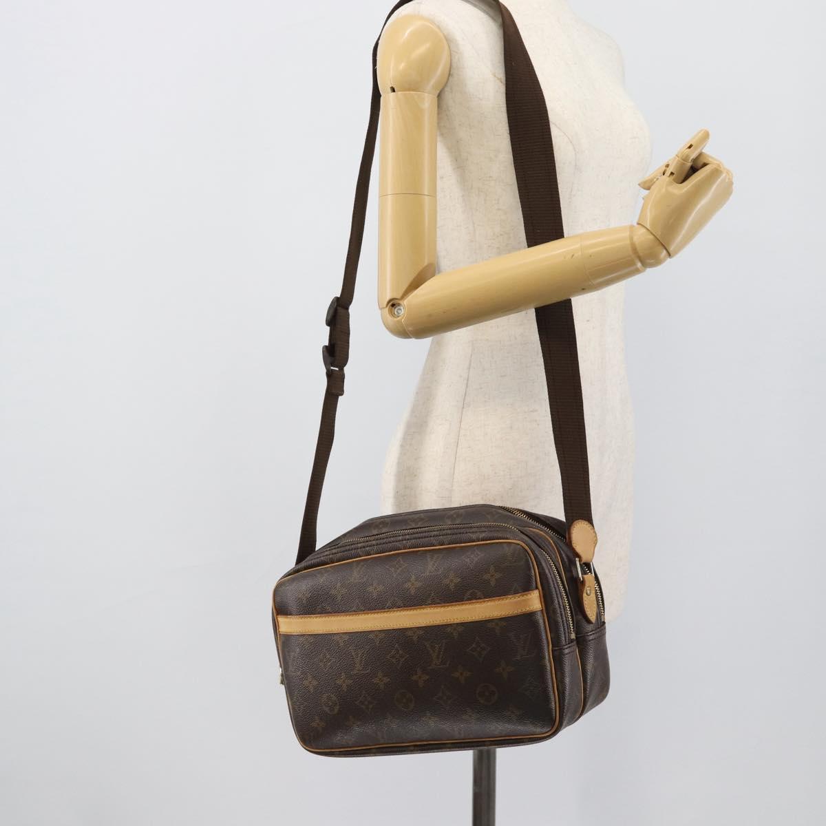 LOUIS VUITTON Monogram Reporter PM Shoulder Bag M45254 LV Auth ka5409