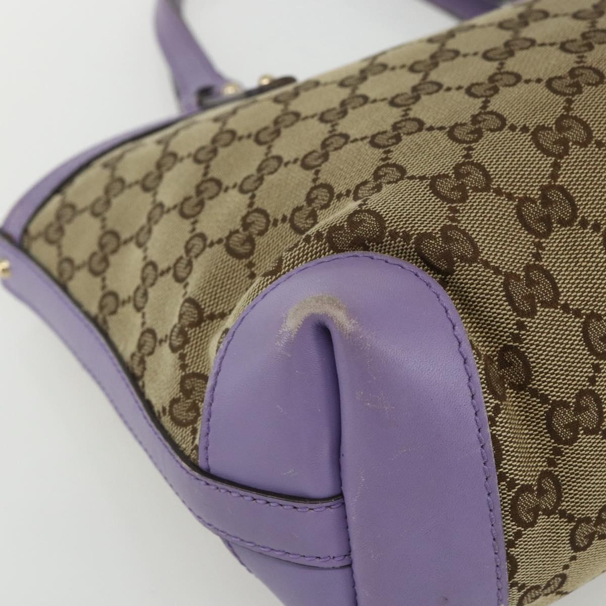 GUCCI GG Canvas Tote Bag Beige Gold 269878 Auth ka541