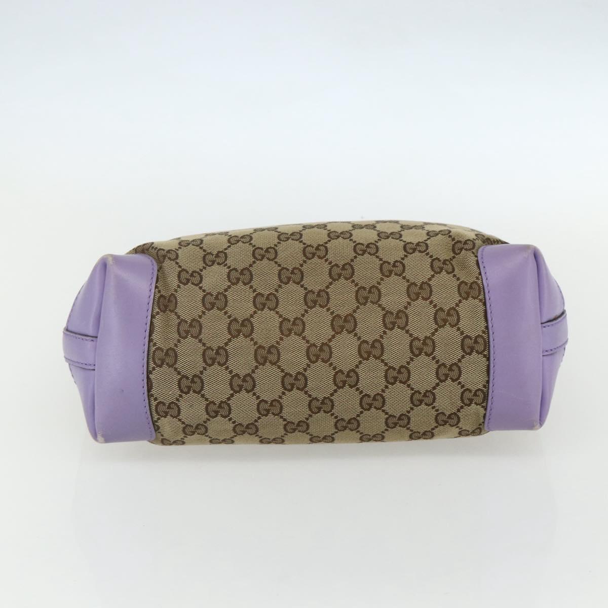 GUCCI GG Canvas Tote Bag Beige Gold 269878 Auth ka541