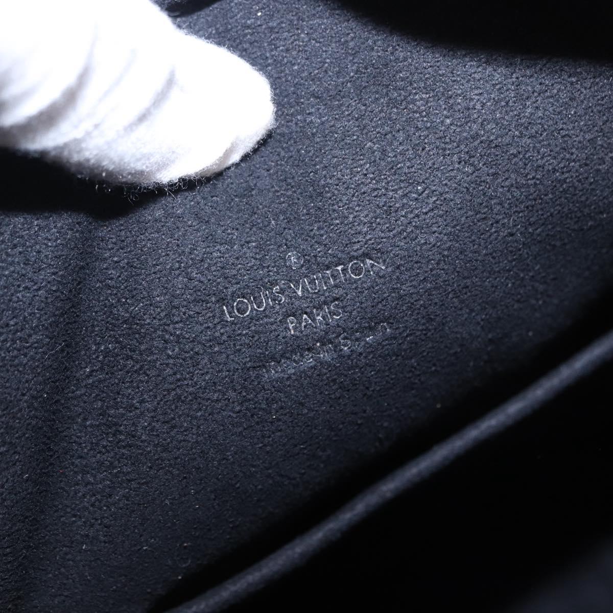 LOUIS VUITTON Monogram Diffir Clarkson Leather Black M92402 LV Auth ka5414