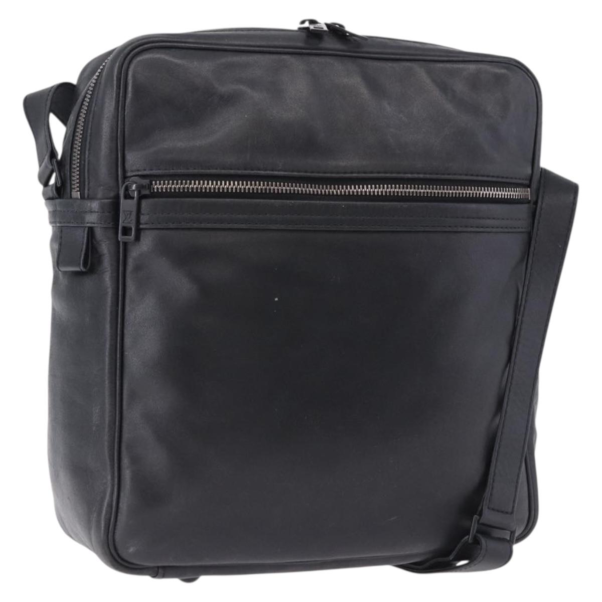 LOUIS VUITTON Monogram Diffir Clarkson Leather Black M92402 LV Auth ka5414
