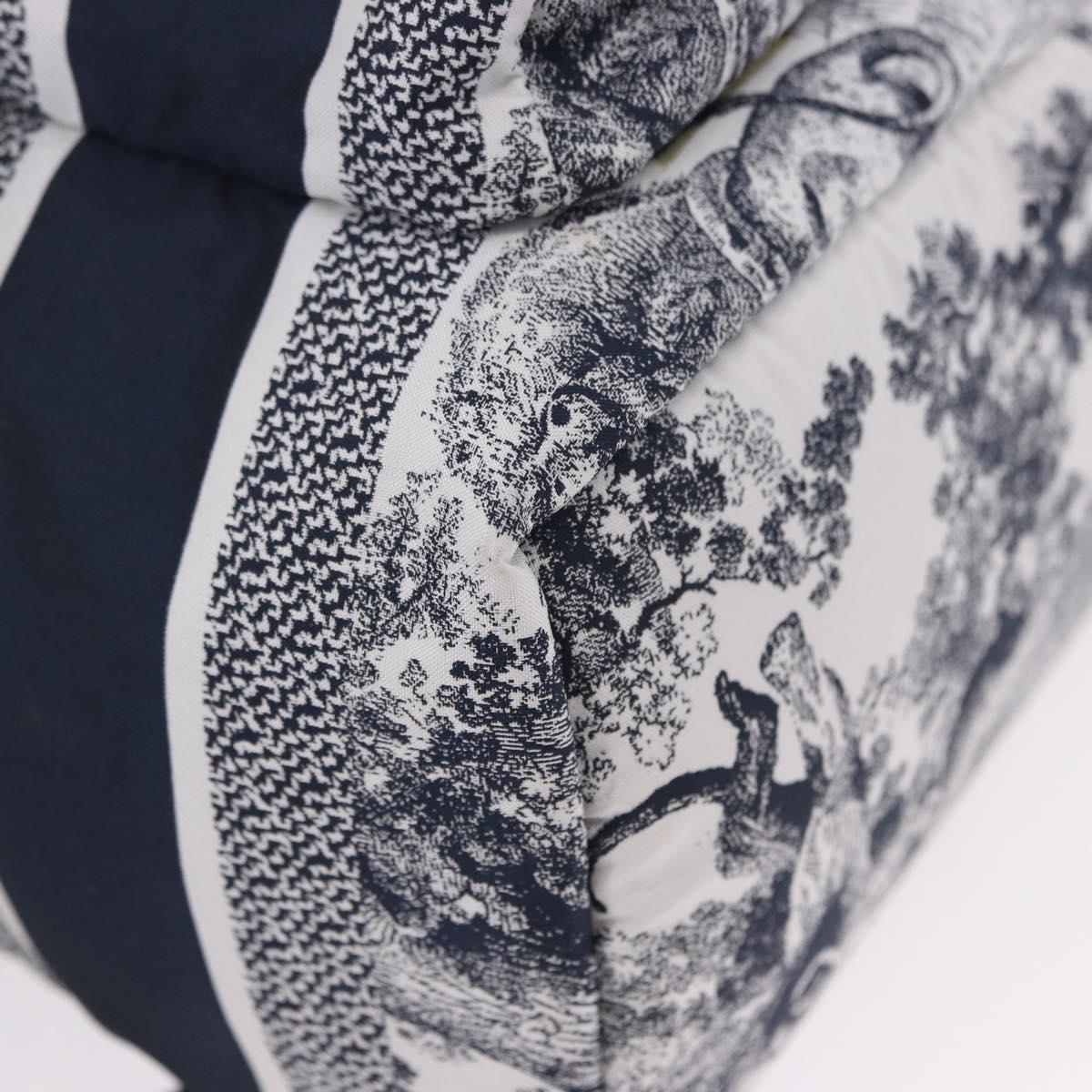 Christian Dior Toile de Jouy Backpack Nylon Navy White Auth ka5416M