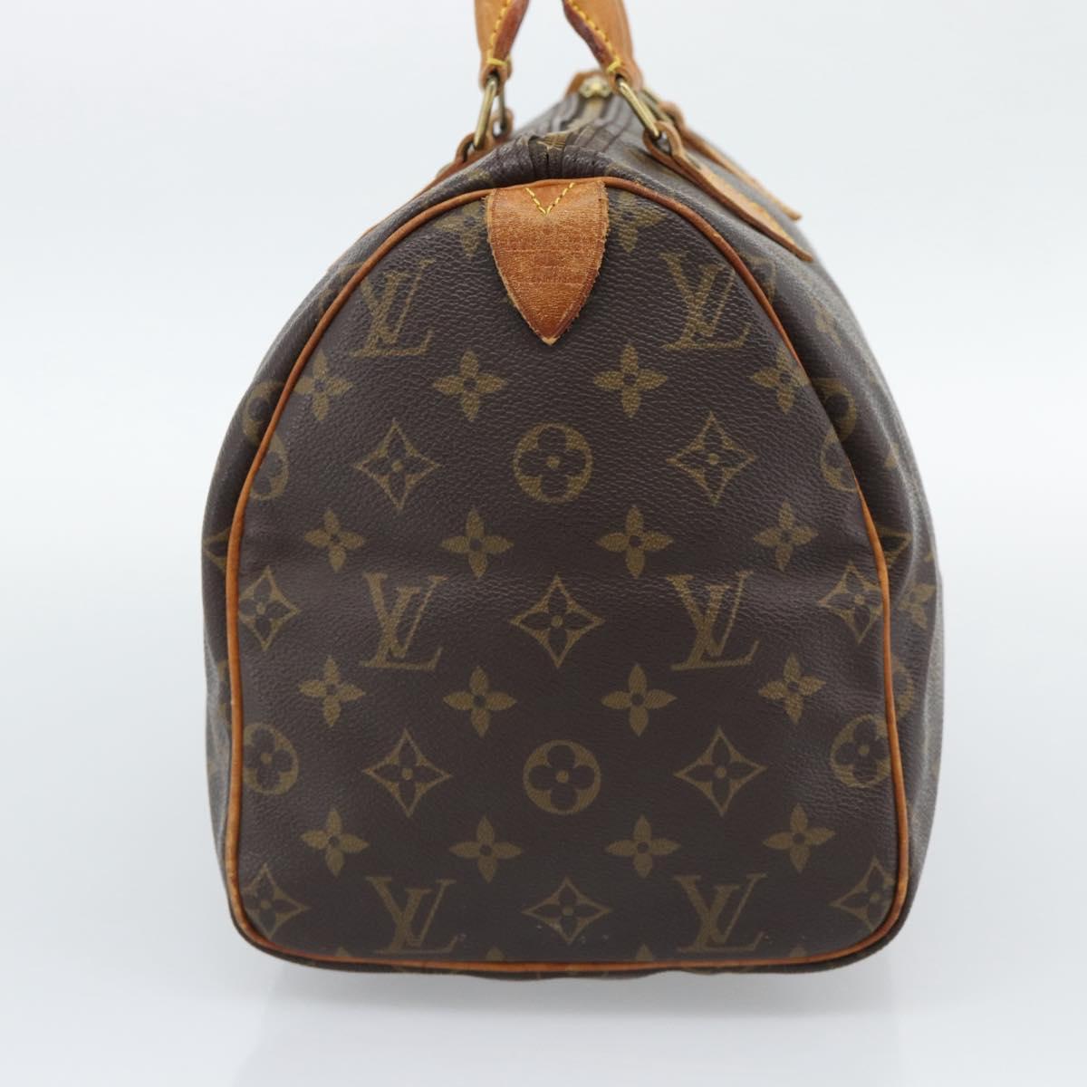 LOUIS VUITTON Monogram Speedy 30 Hand Bag M41526 LV Auth ka5425