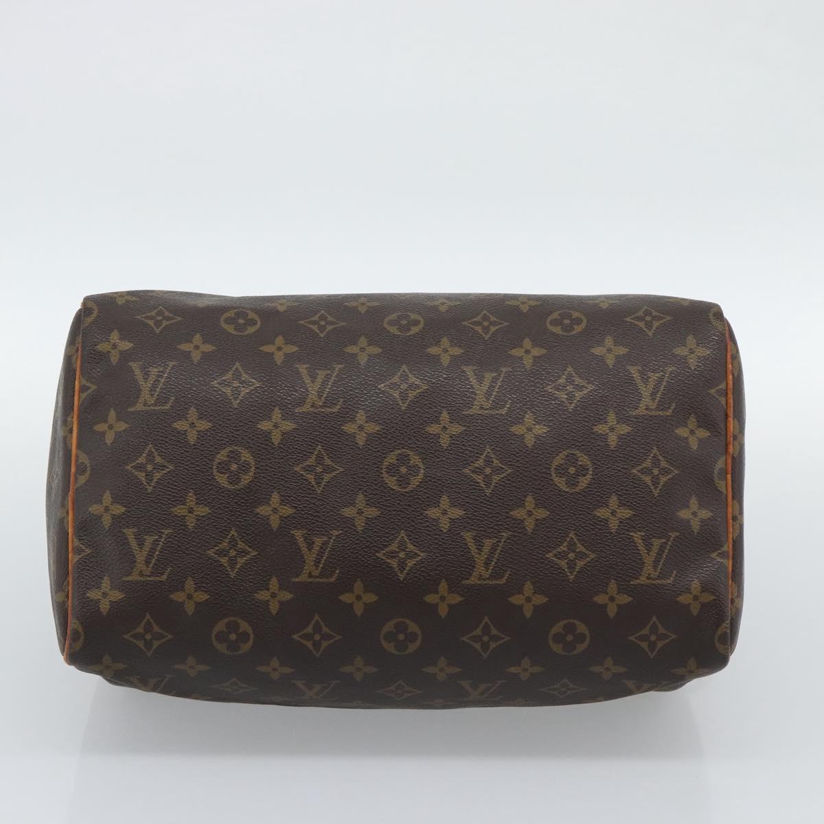 LOUIS VUITTON Monogram Speedy 30 Hand Bag M41526 LV Auth ka5425