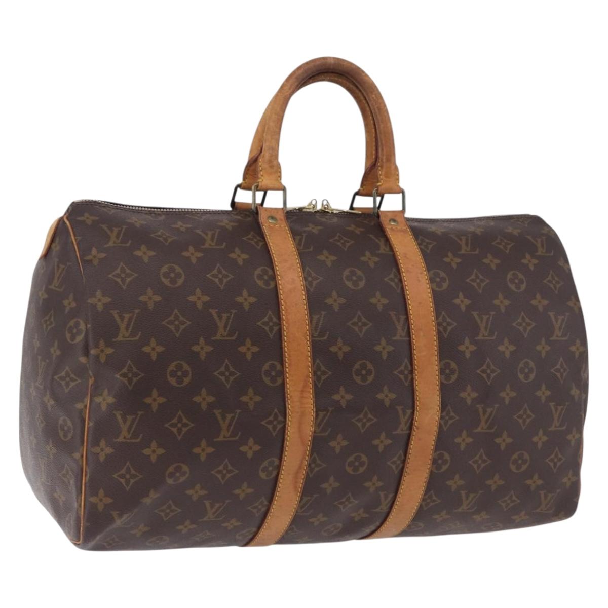 LOUIS VUITTON Monogram Keepall 45 Boston Bag M41428 LV Auth ka5426