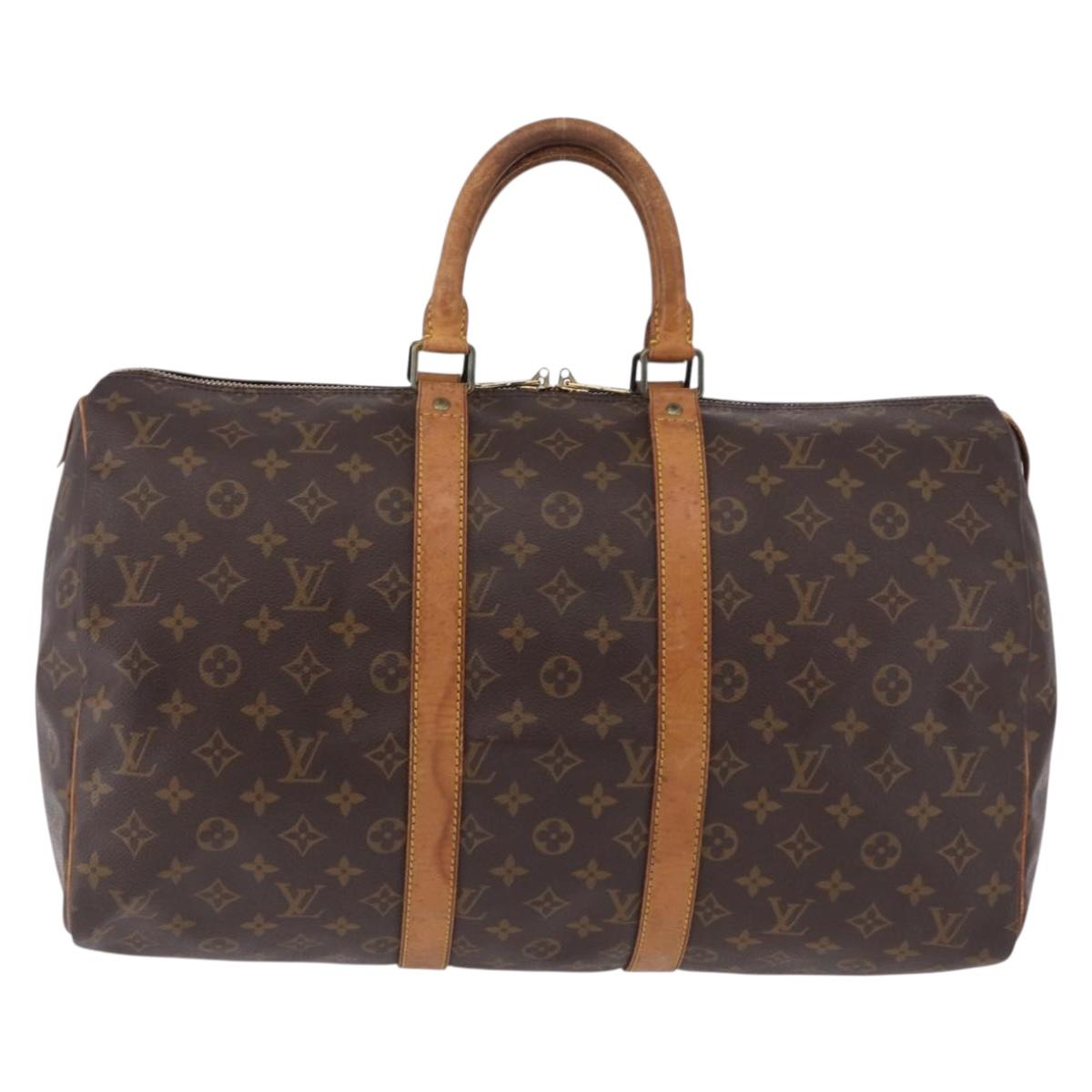 LOUIS VUITTON Monogram Keepall 45 Boston Bag M41428 LV Auth ka5426