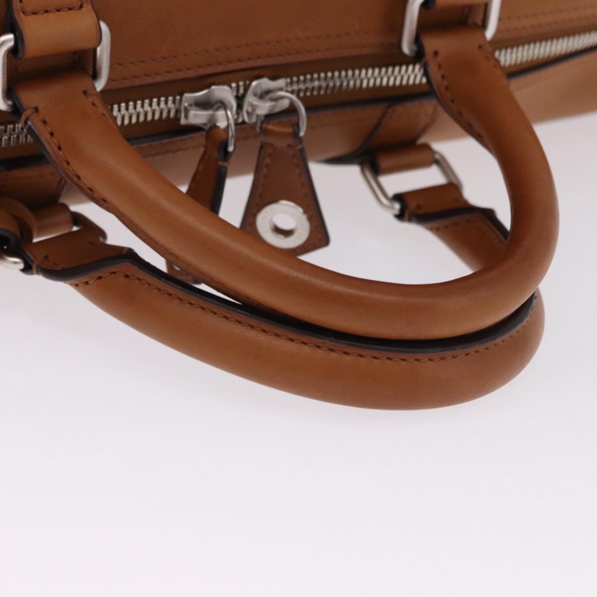 LOUIS VUITTON Keepall Bandouliere 50 Leather Brown Silver M21346 Auth ka5427SM