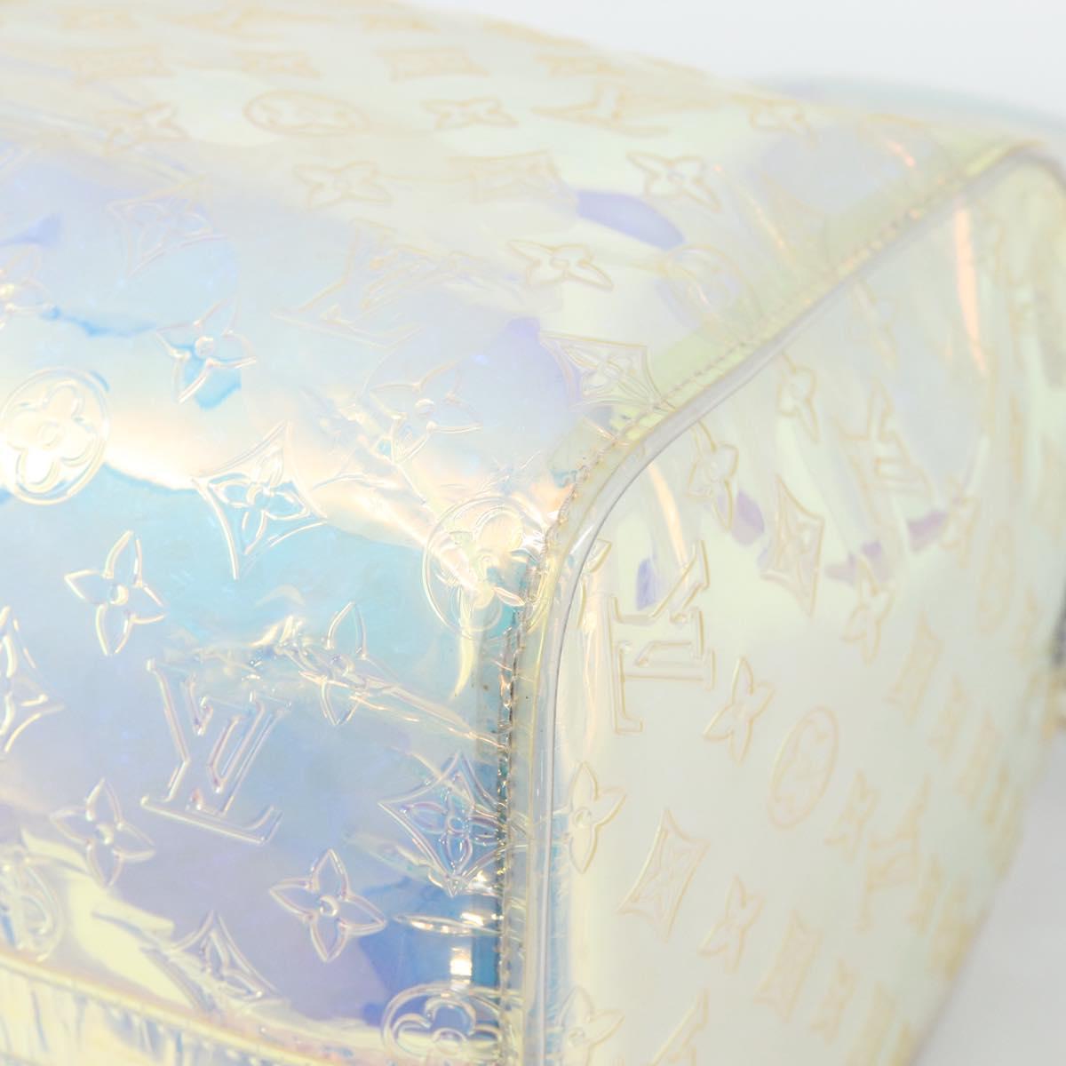 LOUIS VUITTON Monogram Prism Keepall Bandouliere 50 Clear M53271 LV Auth ka5430M