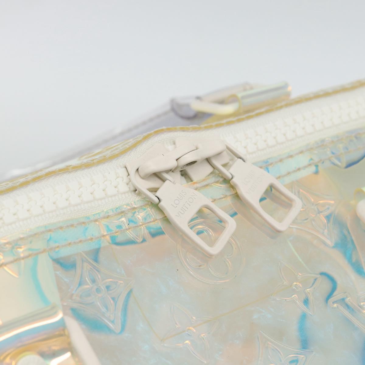 LOUIS VUITTON Monogram Prism Keepall Bandouliere 50 Clear M53271 LV Auth ka5430M