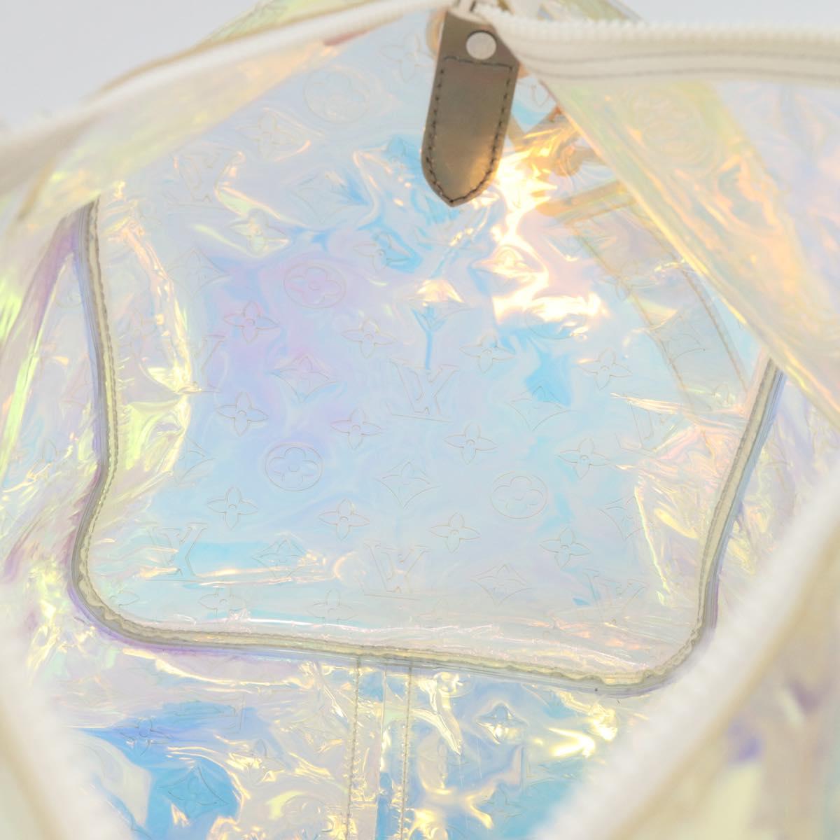LOUIS VUITTON Monogram Prism Keepall Bandouliere 50 Clear M53271 LV Auth ka5430M