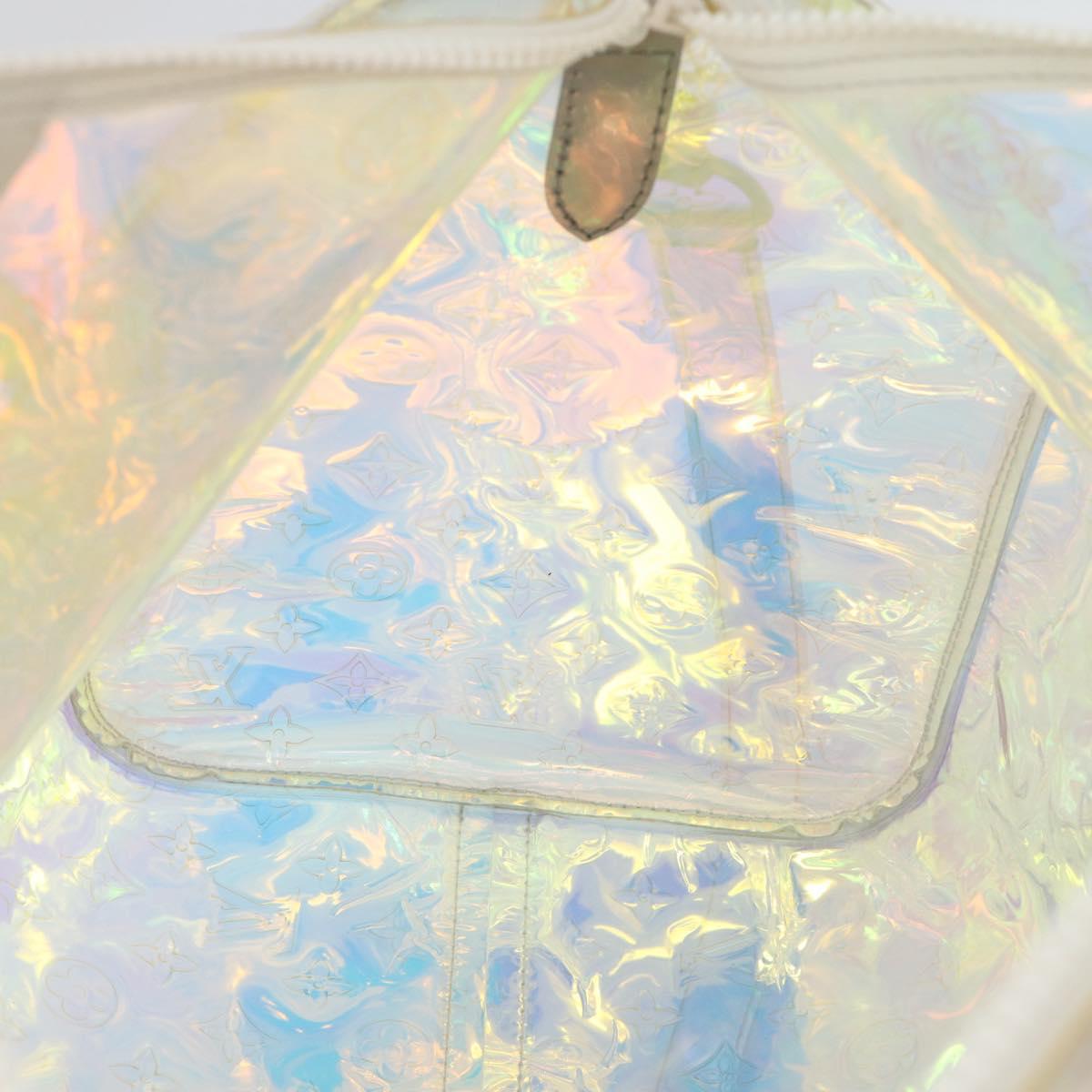 LOUIS VUITTON Monogram Prism Keepall Bandouliere 50 Clear M53271 LV Auth ka5430M
