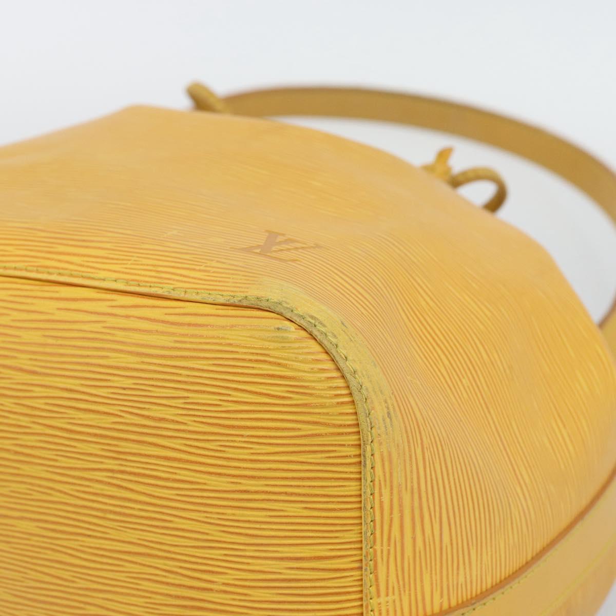 LOUIS VUITTON Epi Petit Noe Shoulder Bag Tassili Yellow M44109 LV Auth ka5433