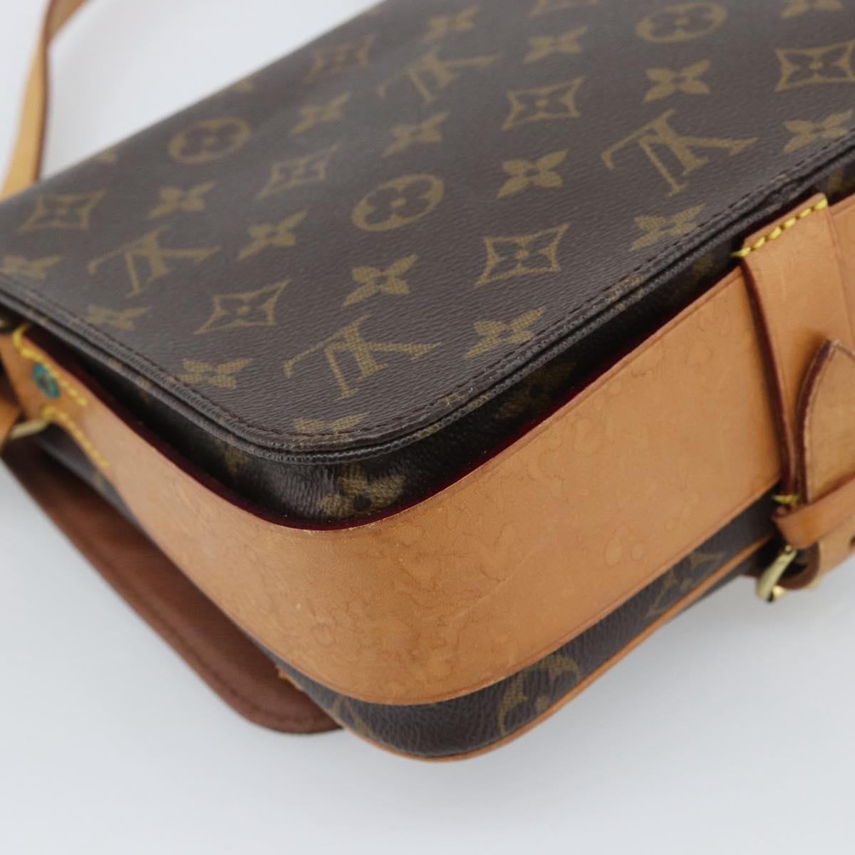 LOUIS VUITTON Monogram Cartouchiere MM Shoulder Bag M51253 LV Auth ka5435
