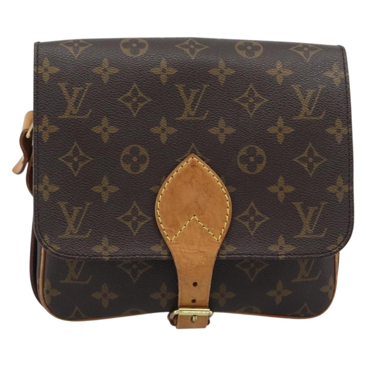 LOUIS VUITTON Monogram Cartouchiere MM Shoulder Bag M51253 LV Auth ka5435