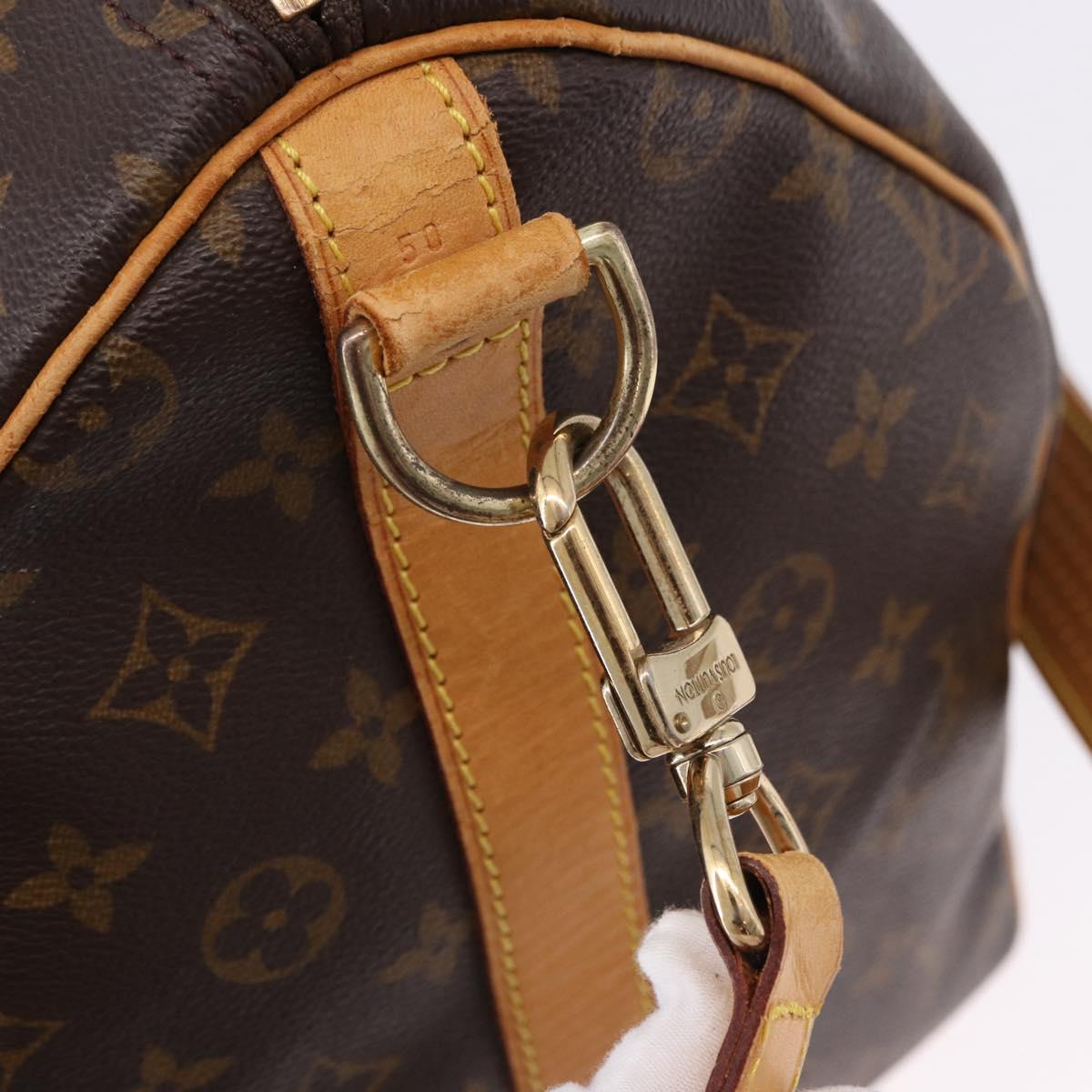 LOUIS VUITTON Monogram Keepall Bandouliere 50 Boston Bag M41416 LV Auth ka5436A