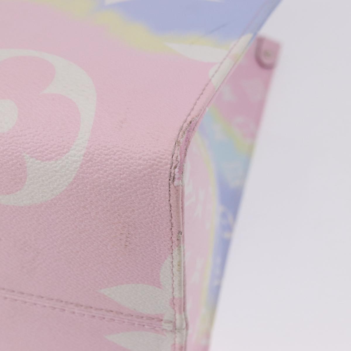 LOUIS VUITTON Monogram Giant Pastels On The Go GM 2way Multicolor Auth ka5447M