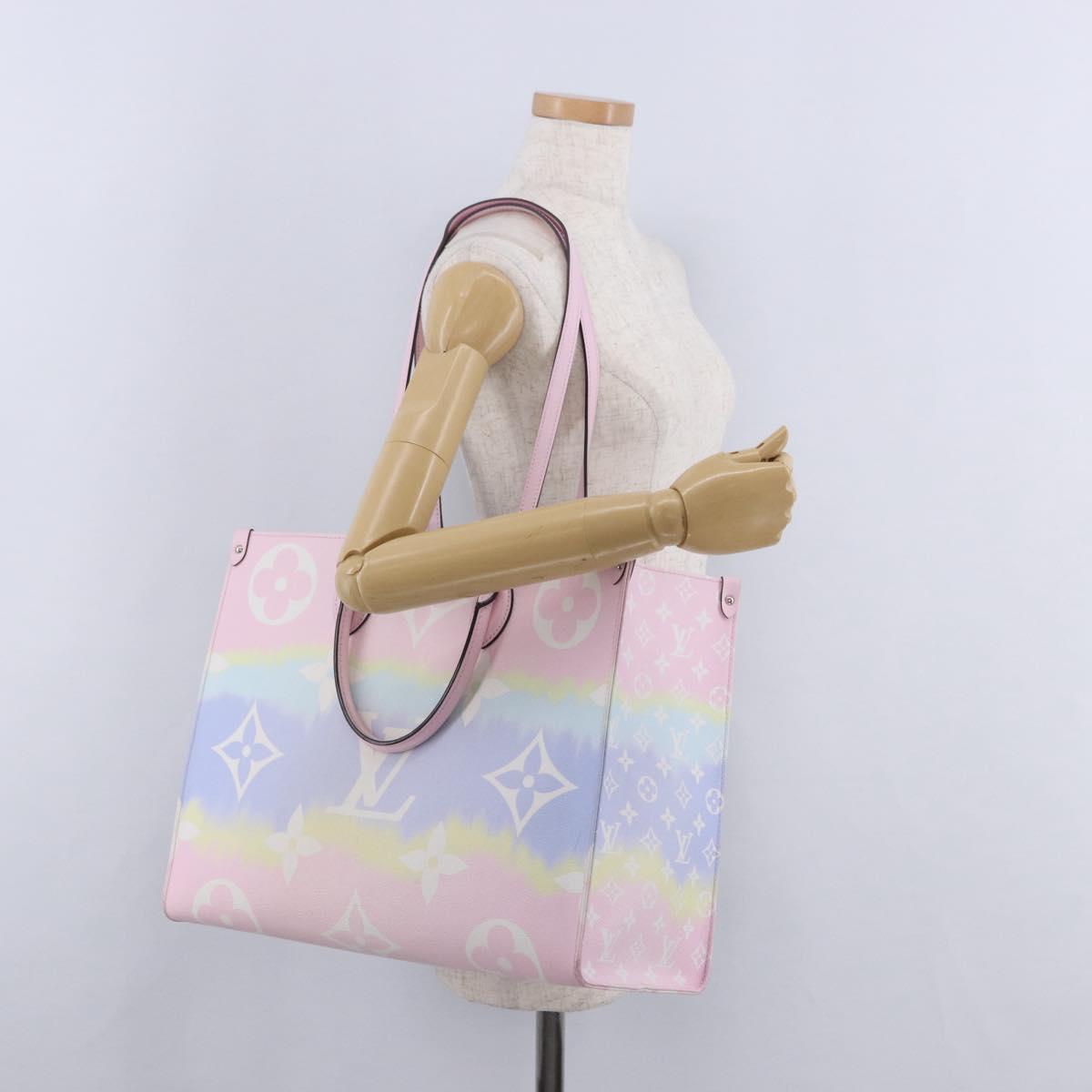 LOUIS VUITTON Monogram Giant Pastels On The Go GM 2way Multicolor Auth ka5447M