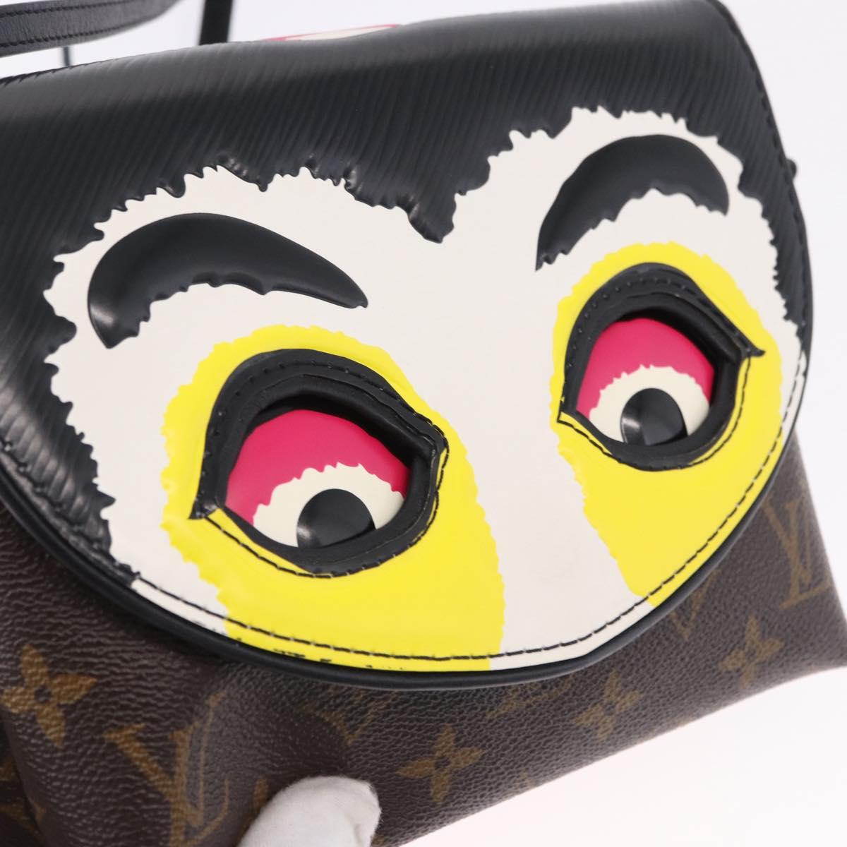 LOUIS VUITTON Yamamoto Kansai Pochette Kabuki Mask M43532 Auth ka5449SAM