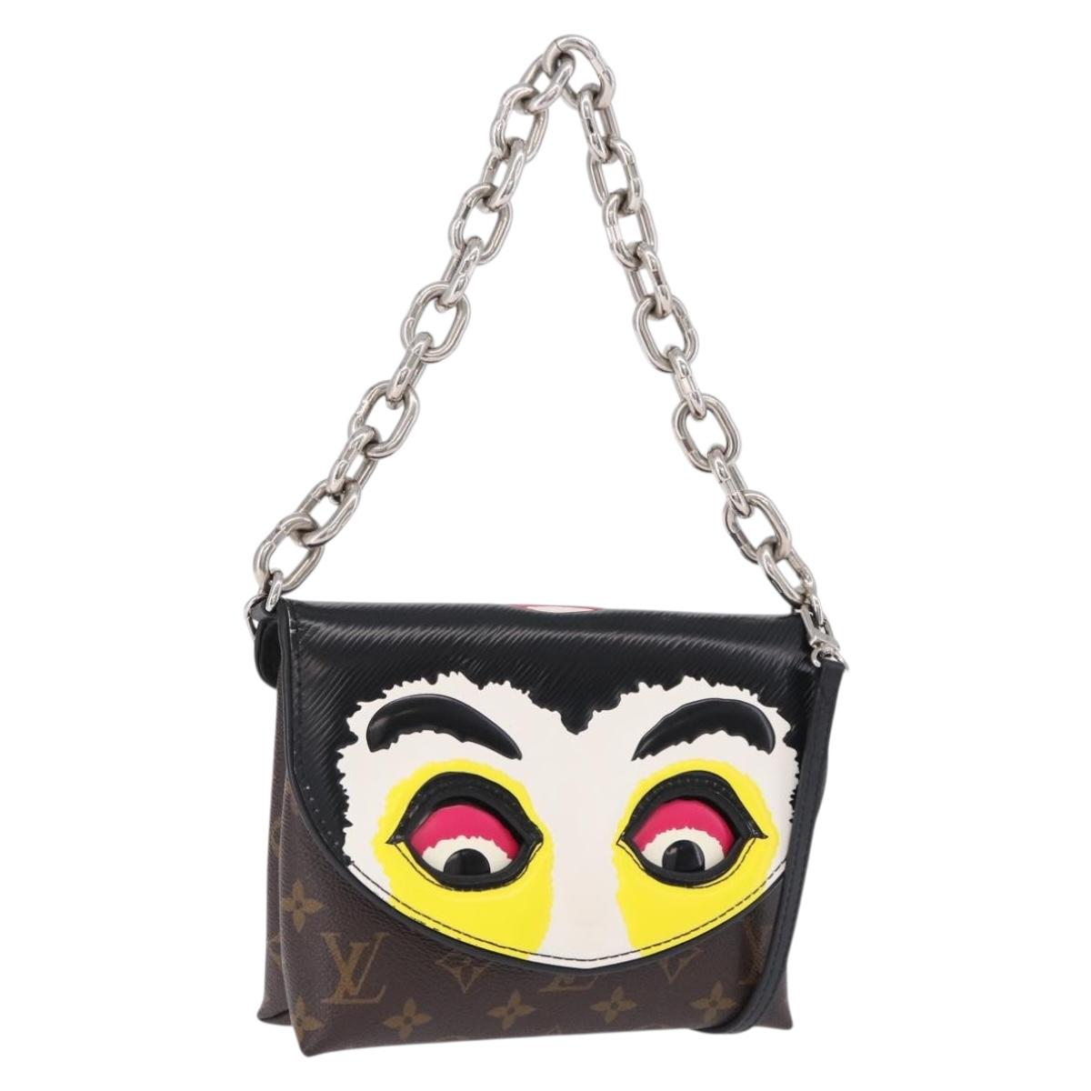 LOUIS VUITTON Yamamoto Kansai Pochette Kabuki Mask M43532 Auth ka5449SAM