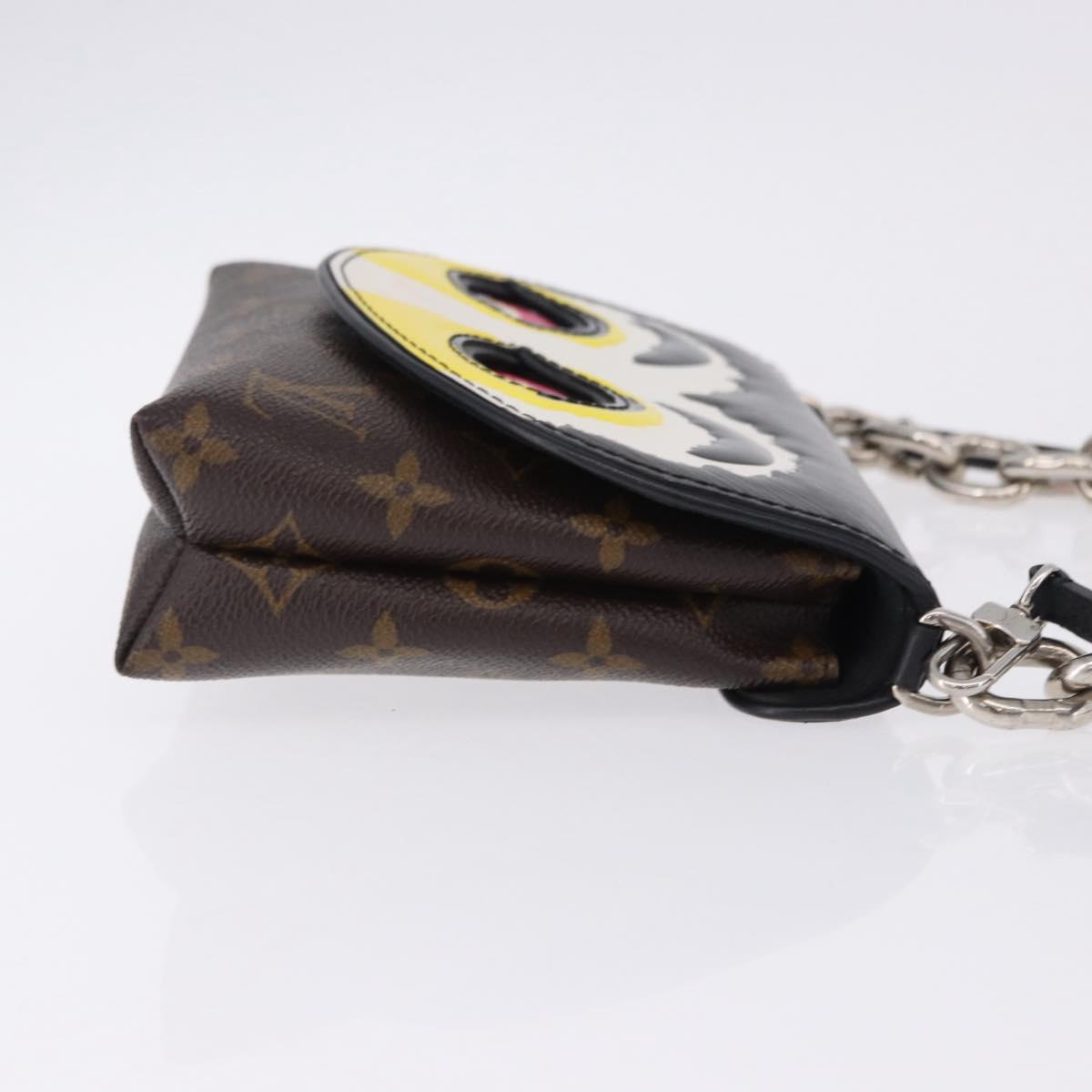 LOUIS VUITTON Yamamoto Kansai Pochette Kabuki Mask M43532 Auth ka5449SAM