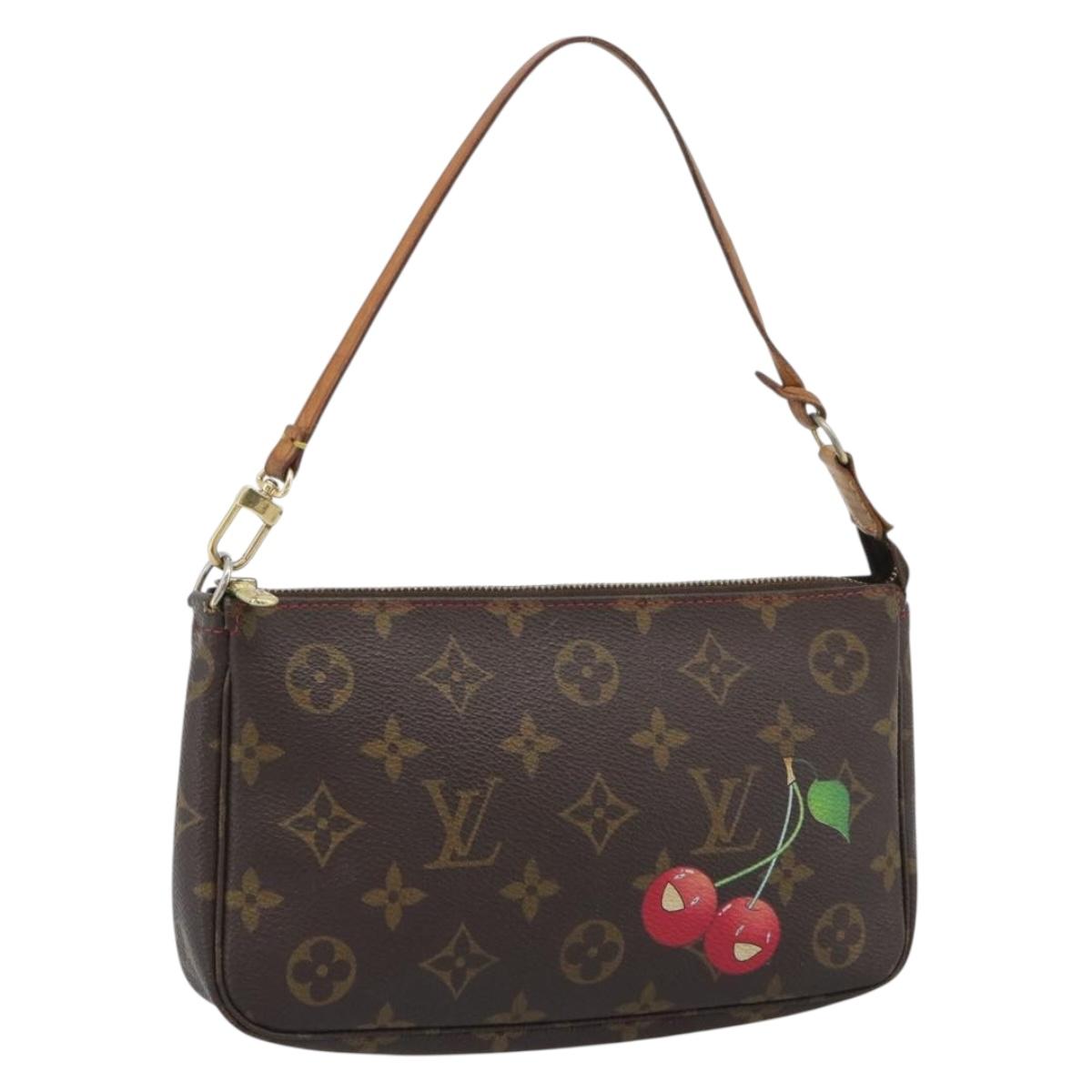 LOUIS VUITTON Monogram Cherry Pochette Accessoires Pouch M95008 LV Auth ka5453A