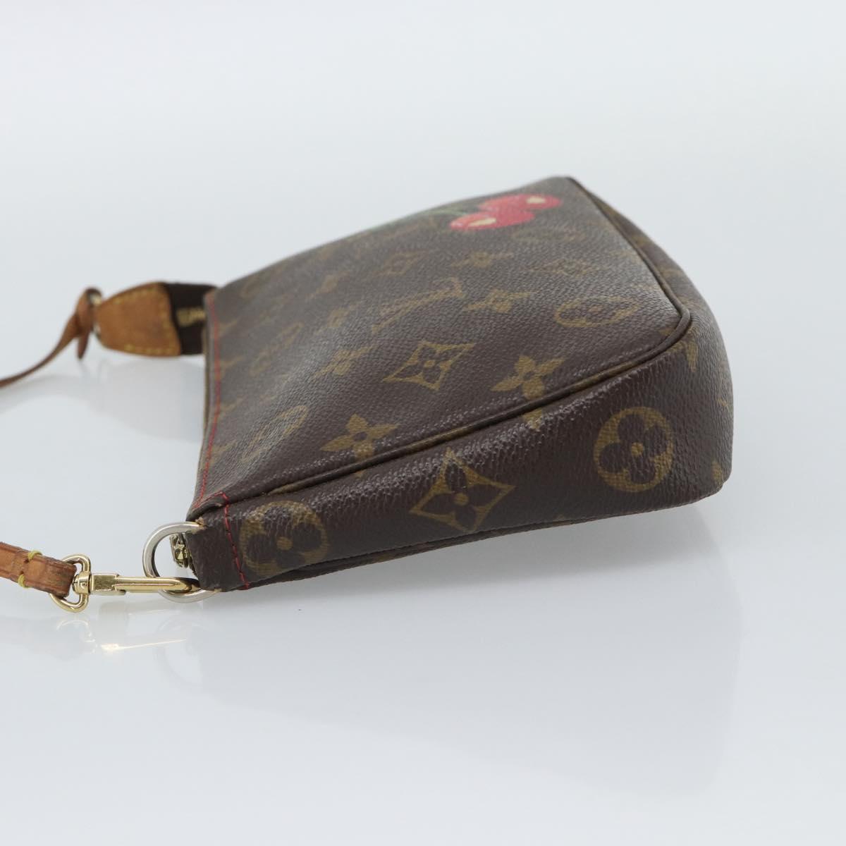 LOUIS VUITTON Monogram Cherry Pochette Accessoires Pouch M95008 LV Auth ka5453A