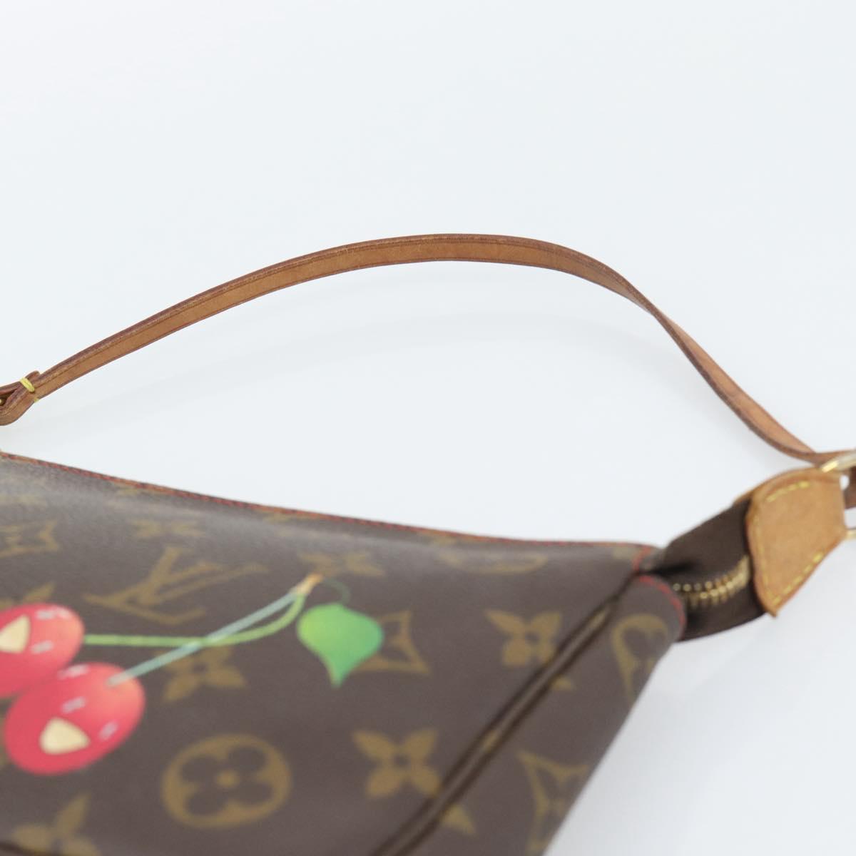 LOUIS VUITTON Monogram Cherry Pochette Accessoires Pouch M95008 LV Auth ka5453A
