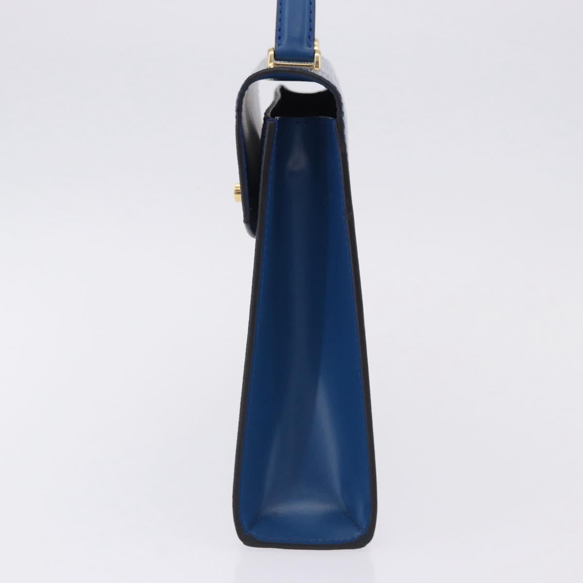 LOUIS VUITTON Epi Malesherbes Hand Bag Blue M52375 LV Auth ka5454