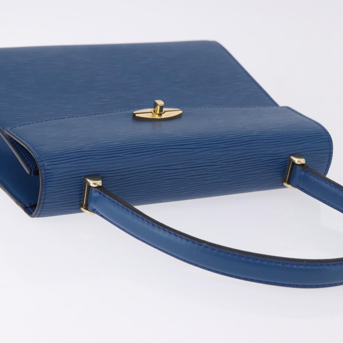 LOUIS VUITTON Epi Malesherbes Hand Bag Blue M52375 LV Auth ka5454