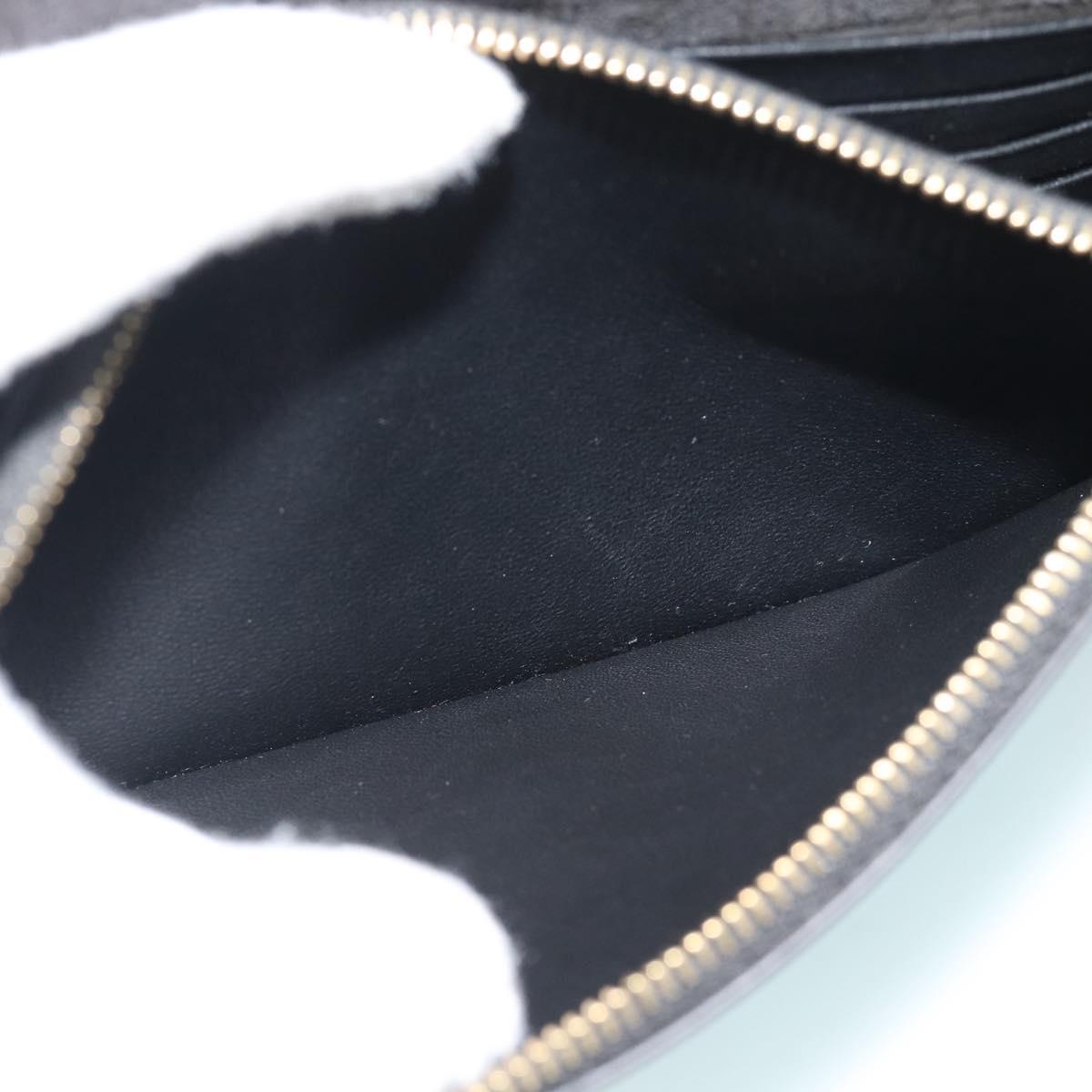 SAINT LAURENT Chain Shoulder Wallet Leather Green Gold Tone 452159 Auth ka5455V